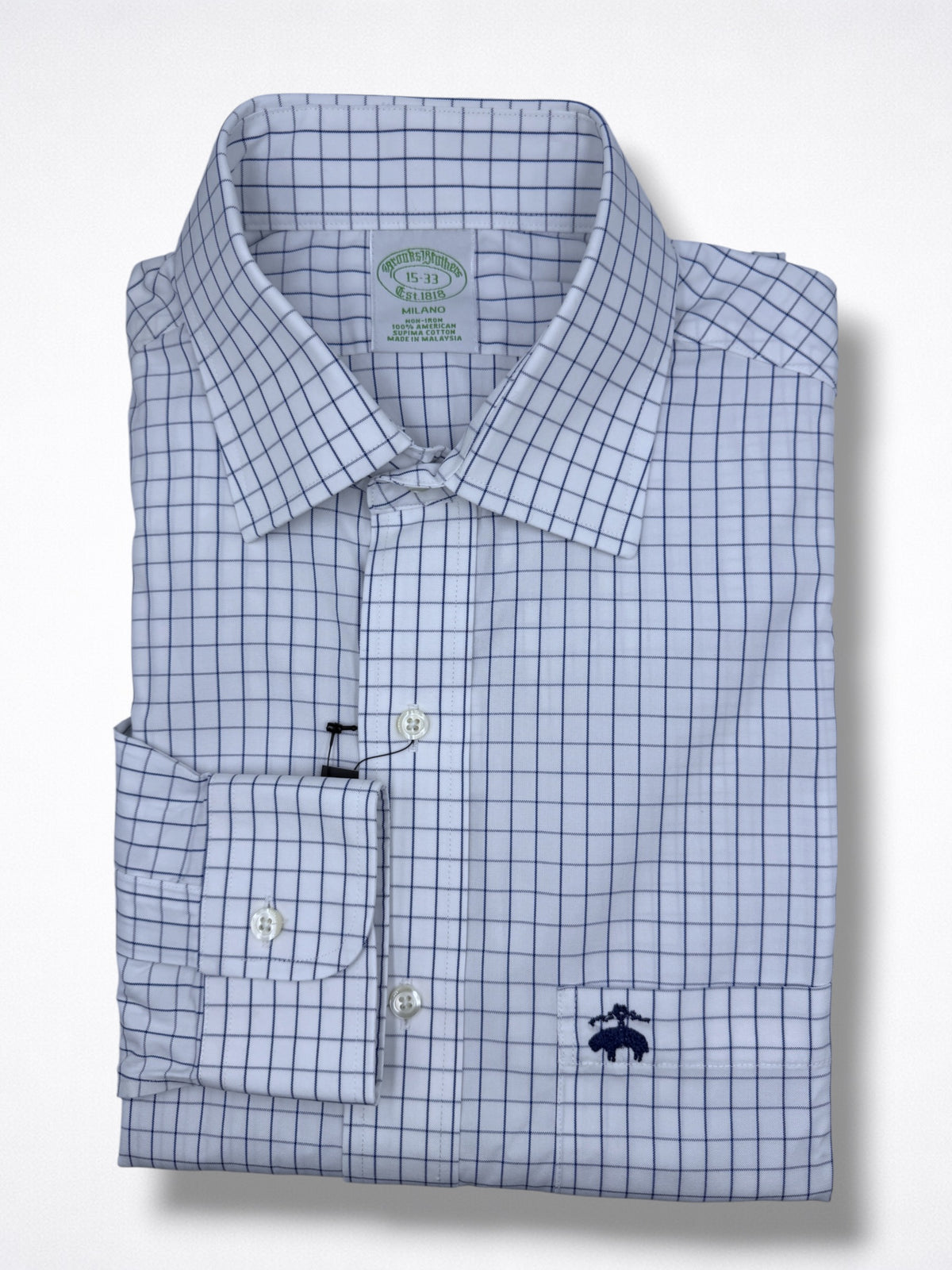 Camisa Brooks Brothers Classic Fit Manga Larga Talla S