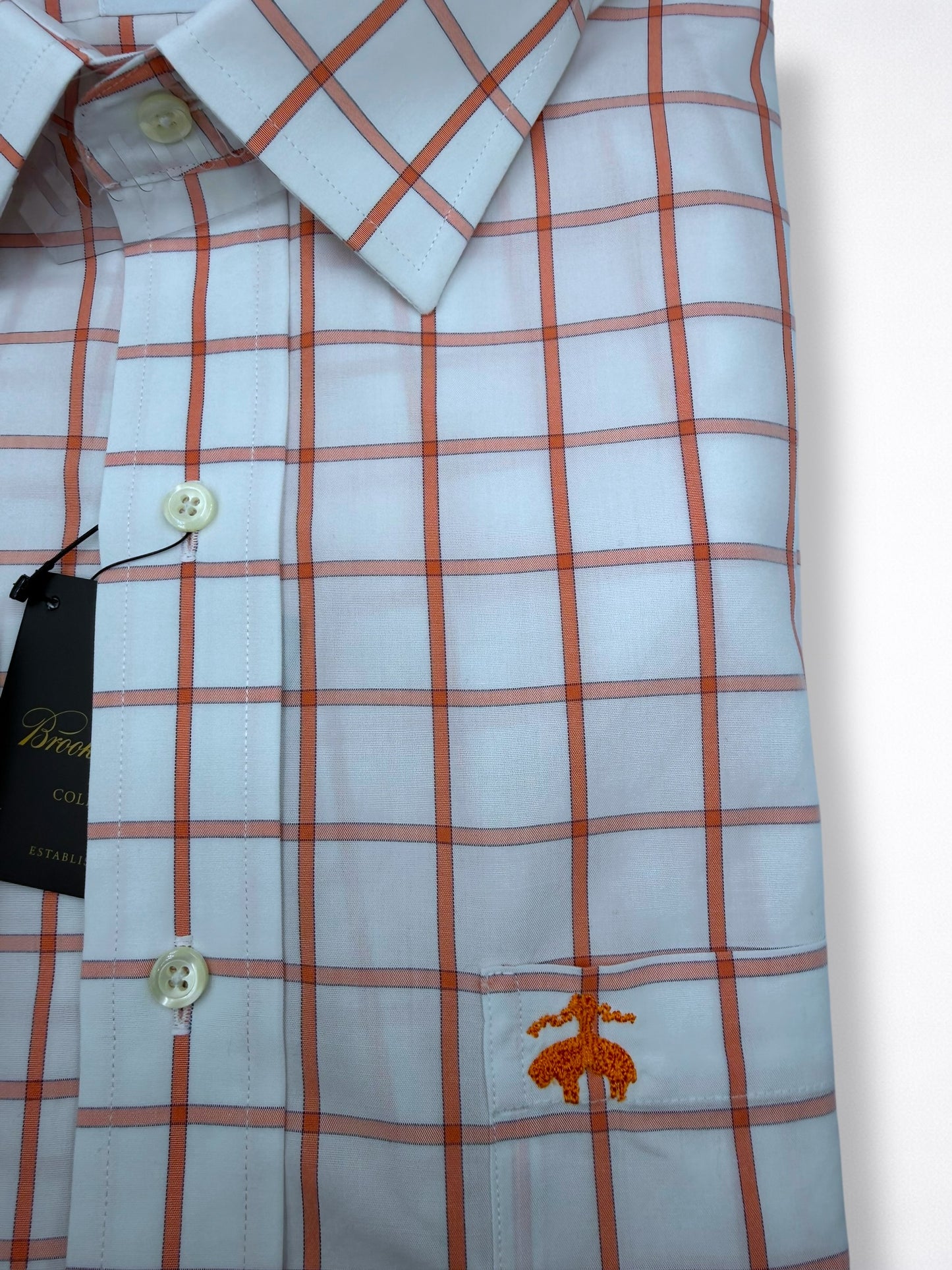 Camisa Brooks Brothers Classic Fit Manga Larga Talla M