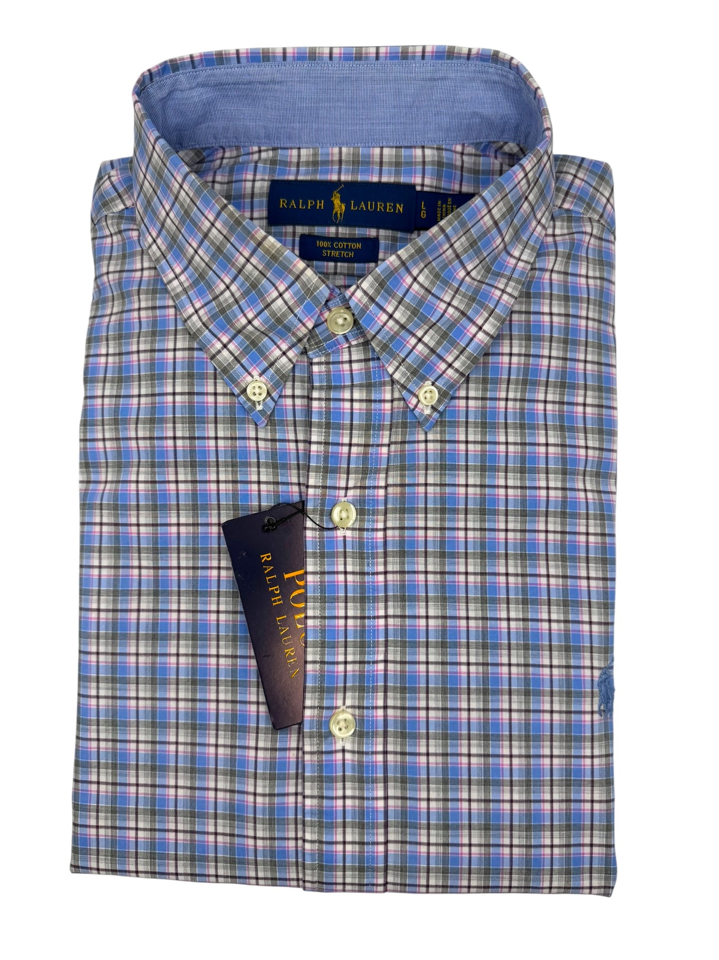 Camisa Polo Ralph Lauren Classic Fit Manga Larga Talla L
