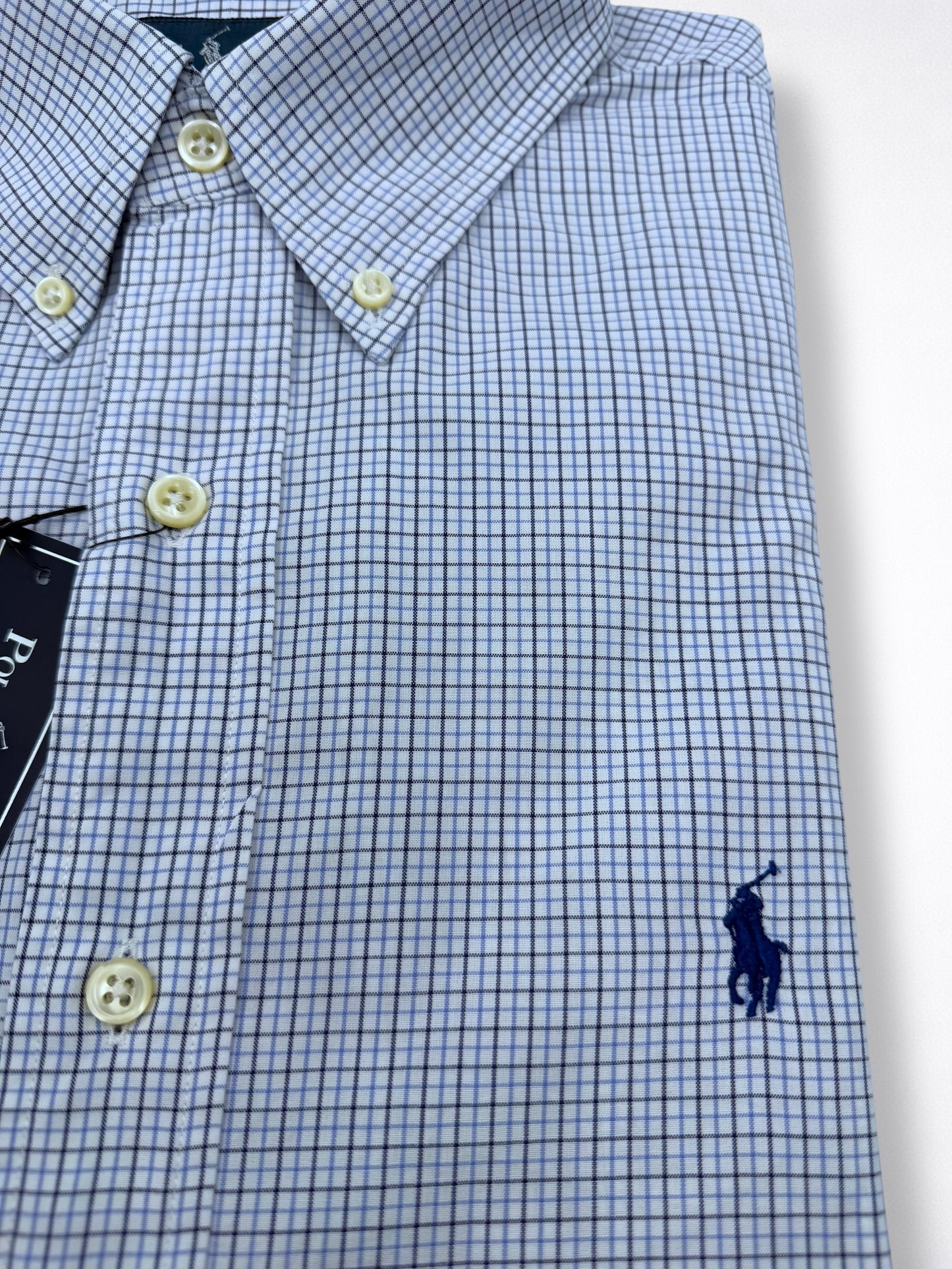 Camisa Polo Ralph Lauren Custom Fit Manga Larga Talla L