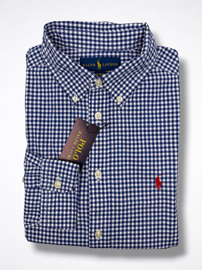 Camisa Polo Ralph Lauren Slim Fit Manga Larga Talla S