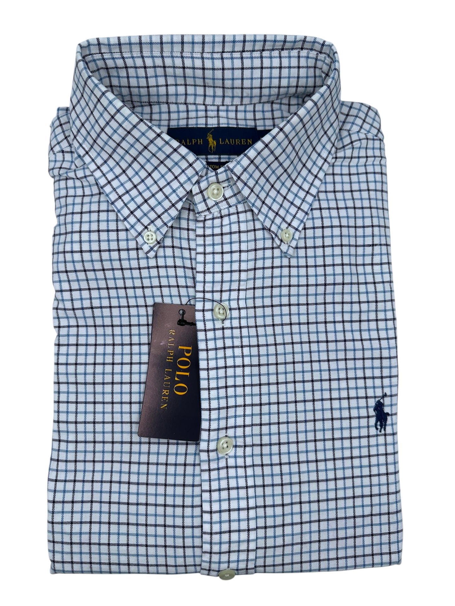 Camisa Polo Ralph Lauren Custom Fit Manga Larga Talla M