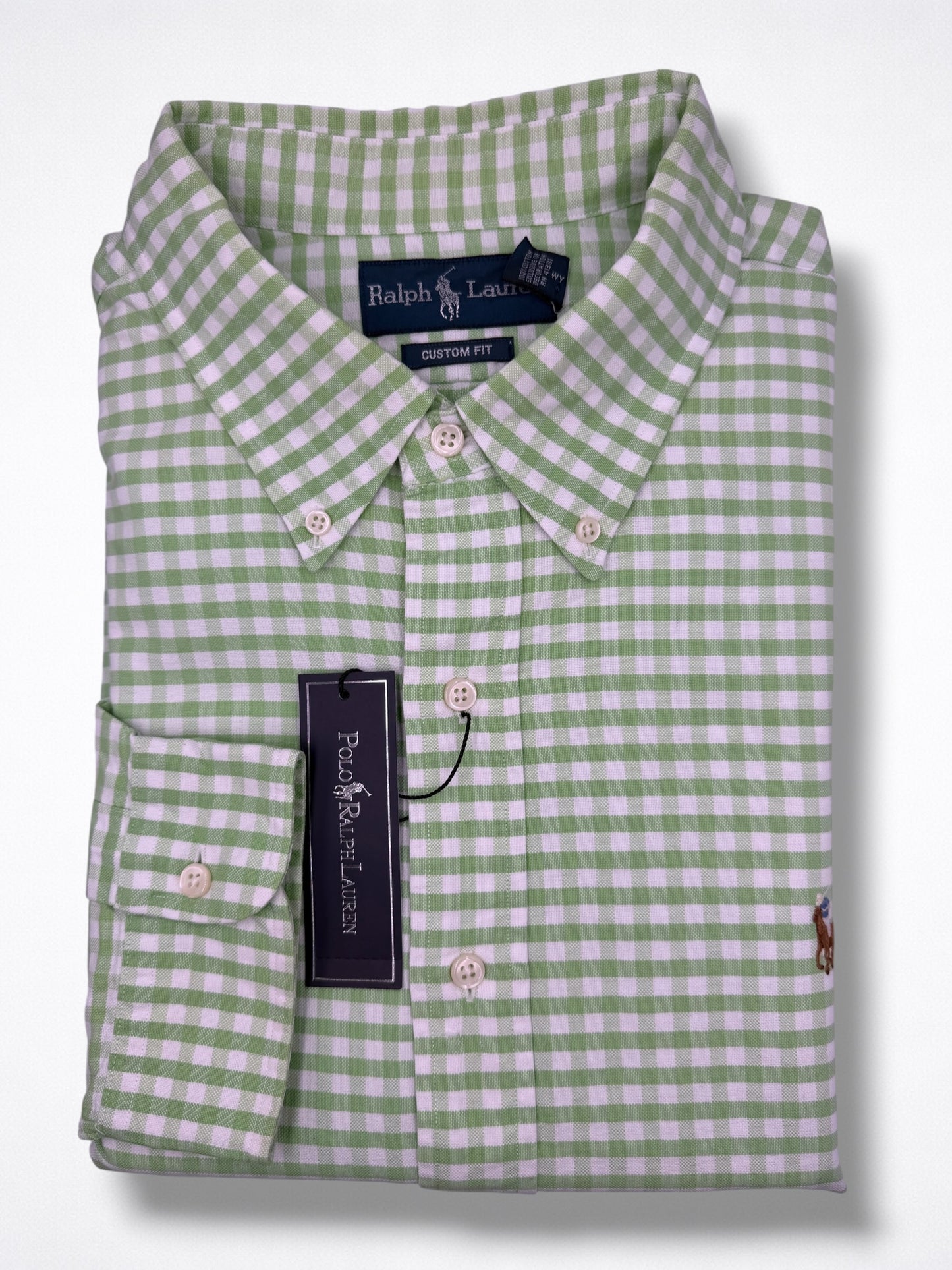 Camisa Polo Ralph Lauren Custom Fit Manga Larga Talla XXL