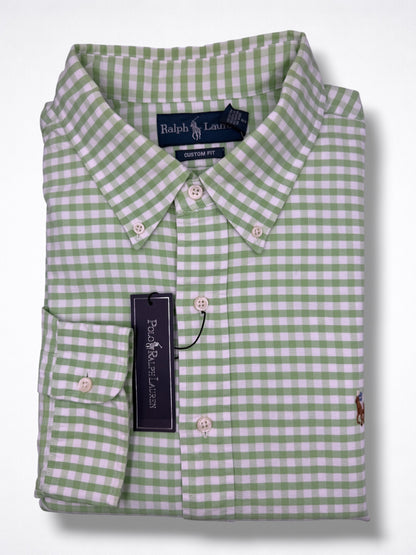 Camisa Polo Ralph Lauren Custom Fit Manga Larga Talla XXL