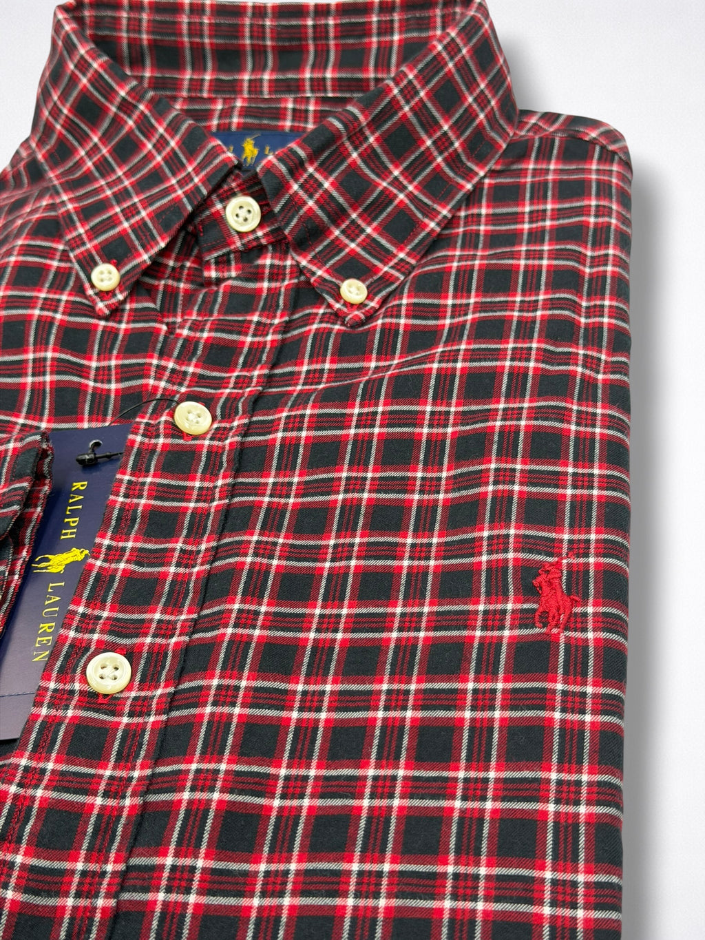 Camisa Polo Ralph Lauren Slim Fit Manga Larga Talla M