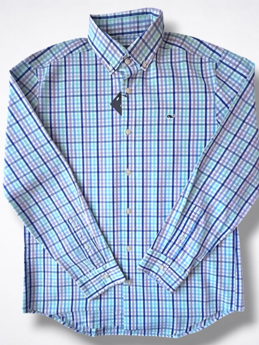 Camisa Vineyard Vines Classic Fit Manga Larga Talla M