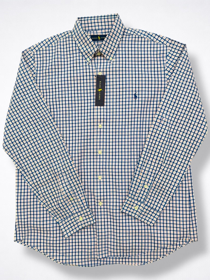 Camisa Polo Ralph Lauren Classic Fit Manga Larga Talla XL