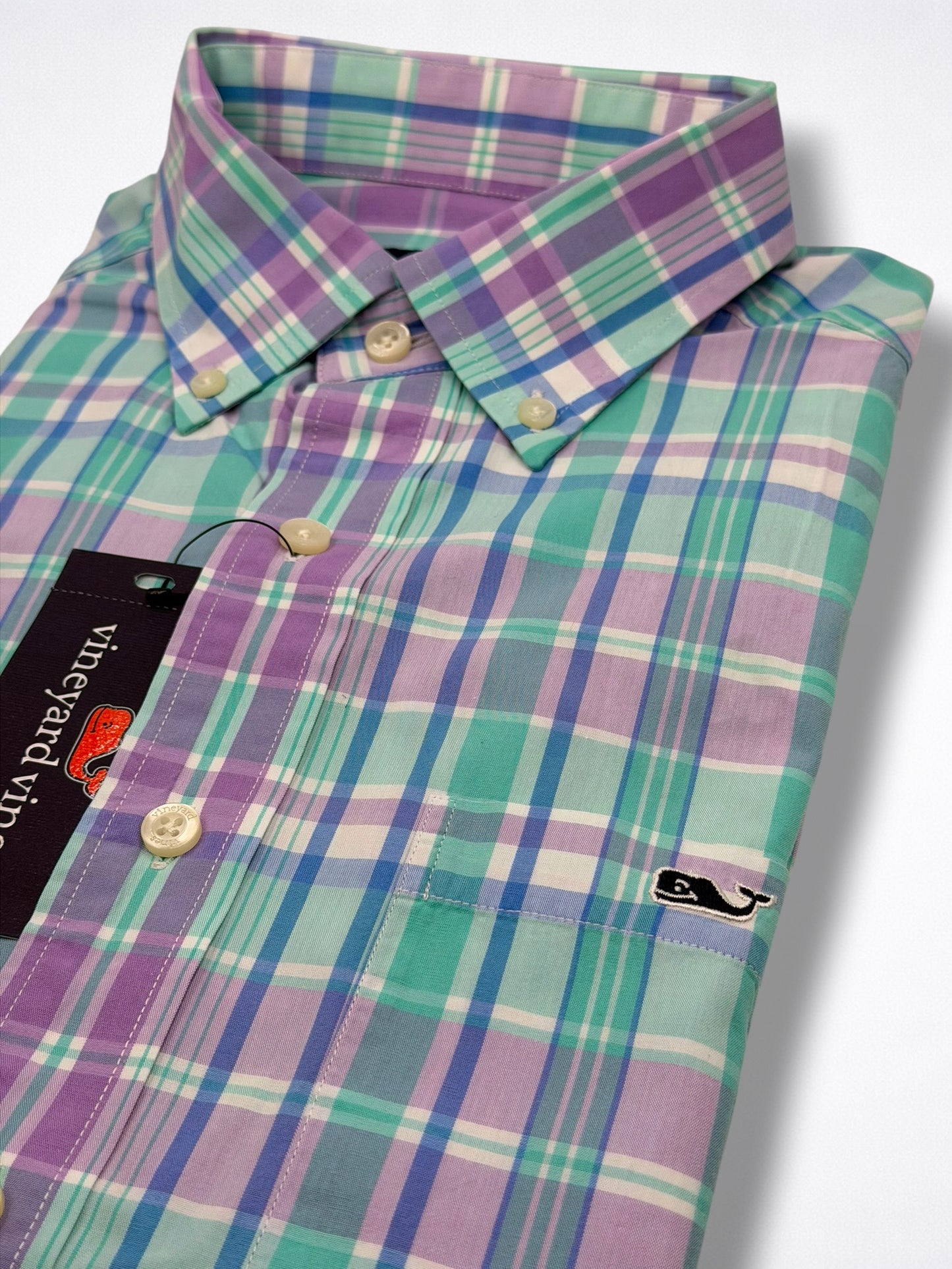 Camisa Vineyard Vines Classic Fit Manga Corta Talla S