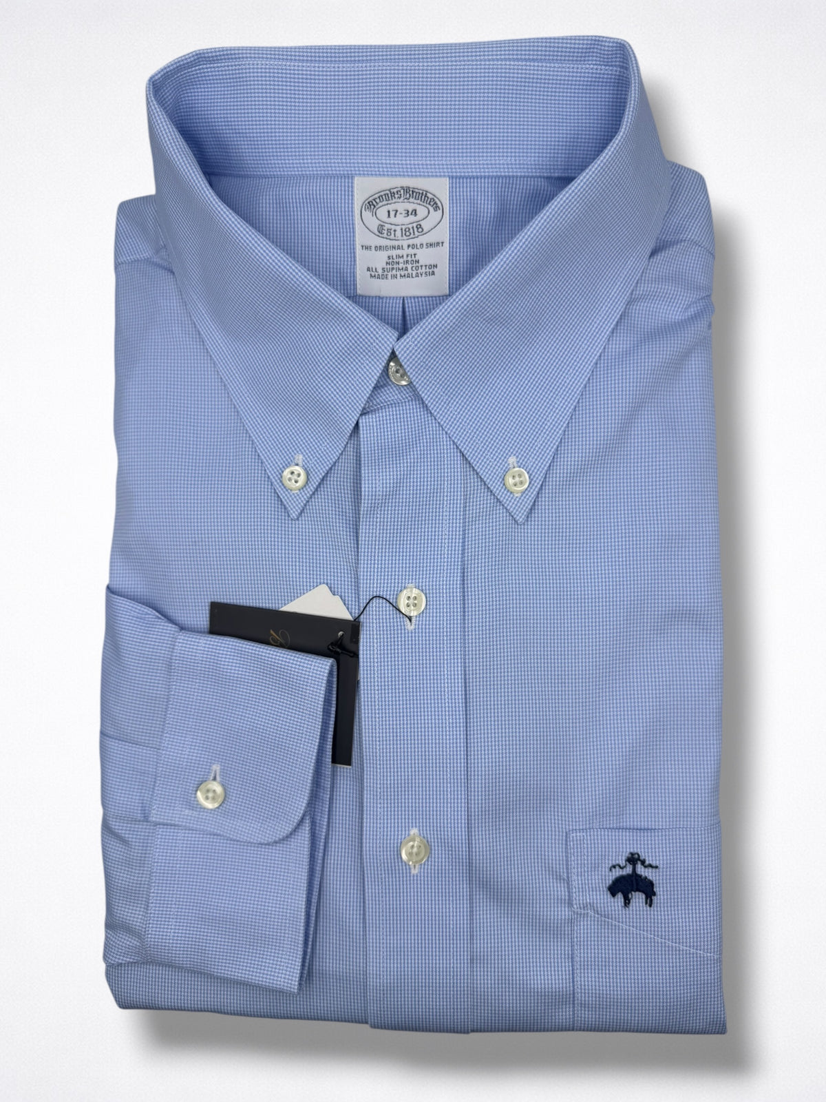Camisa Brooks Brothers Slim Fit Manga Larga Talla XL