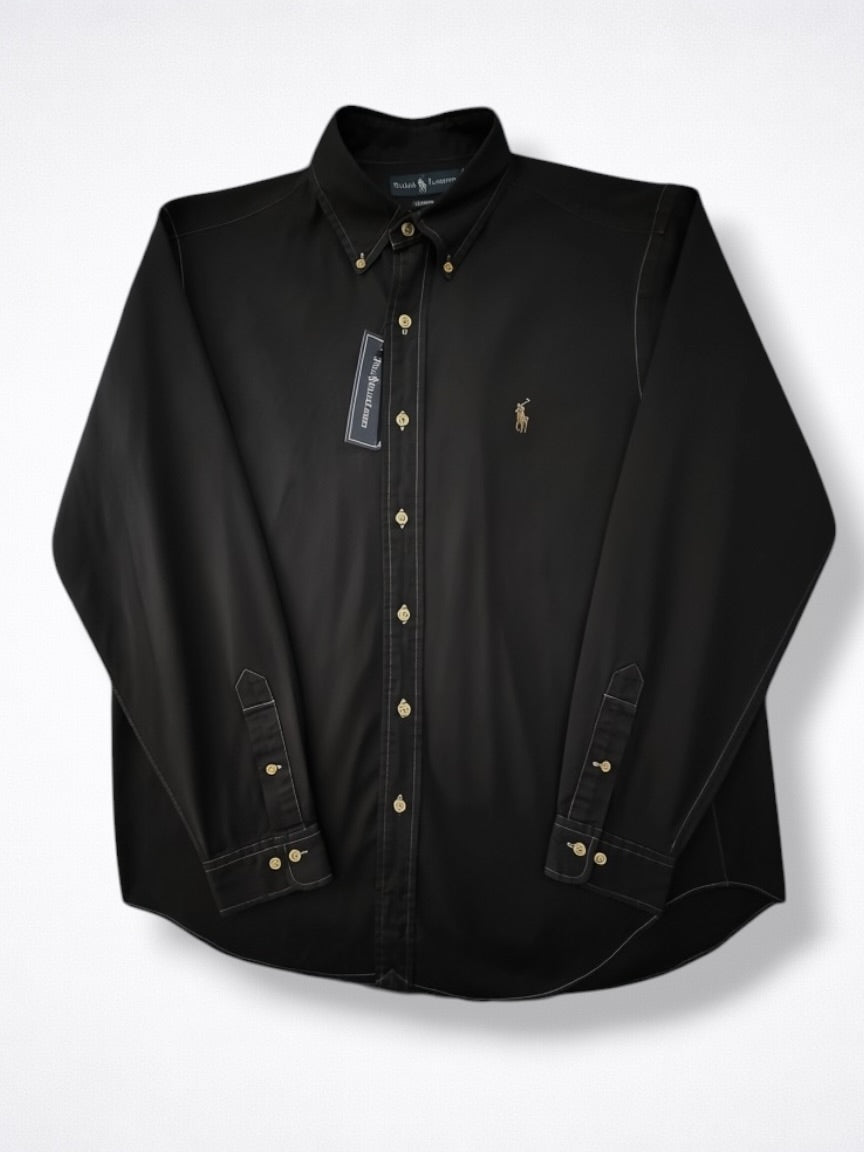 Camisa Polo Ralph Lauren Classic Fit Manga Larga Talla L
