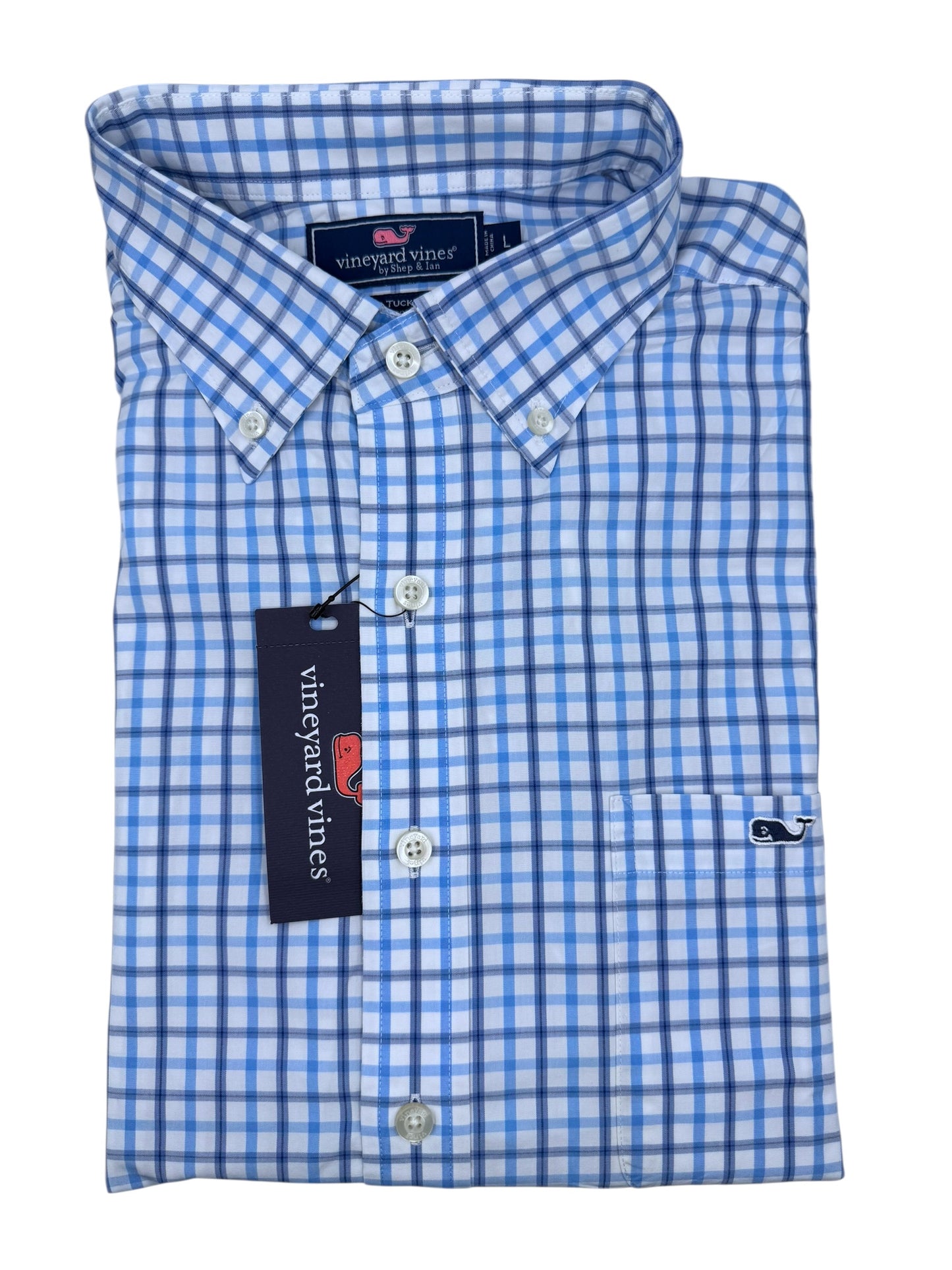 Camisa Vineyard Vines Classic Fit Manga Larga Talla L