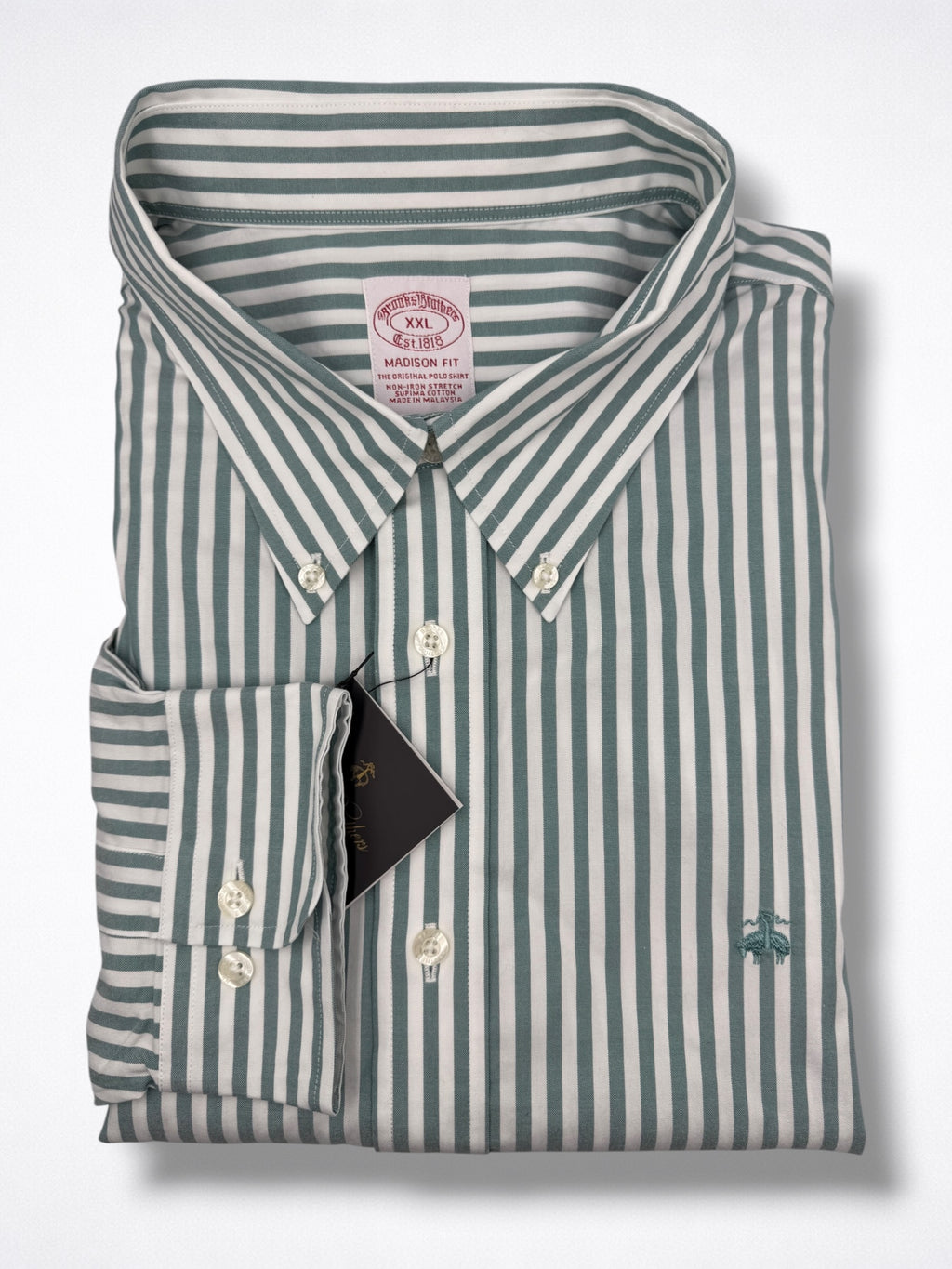 Camisa Brooks Brothers Classic Fit manga larga talla XXL