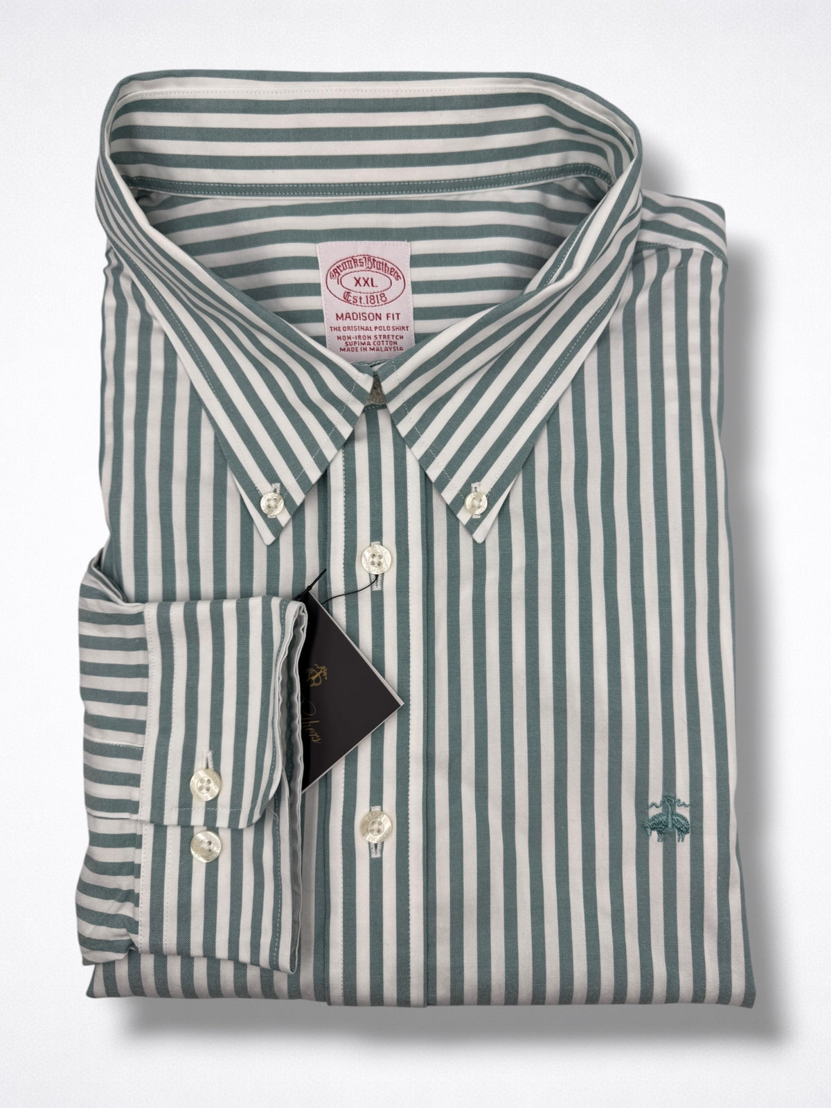 Camisa Brooks Brothers Classic Fit manga larga talla XXL