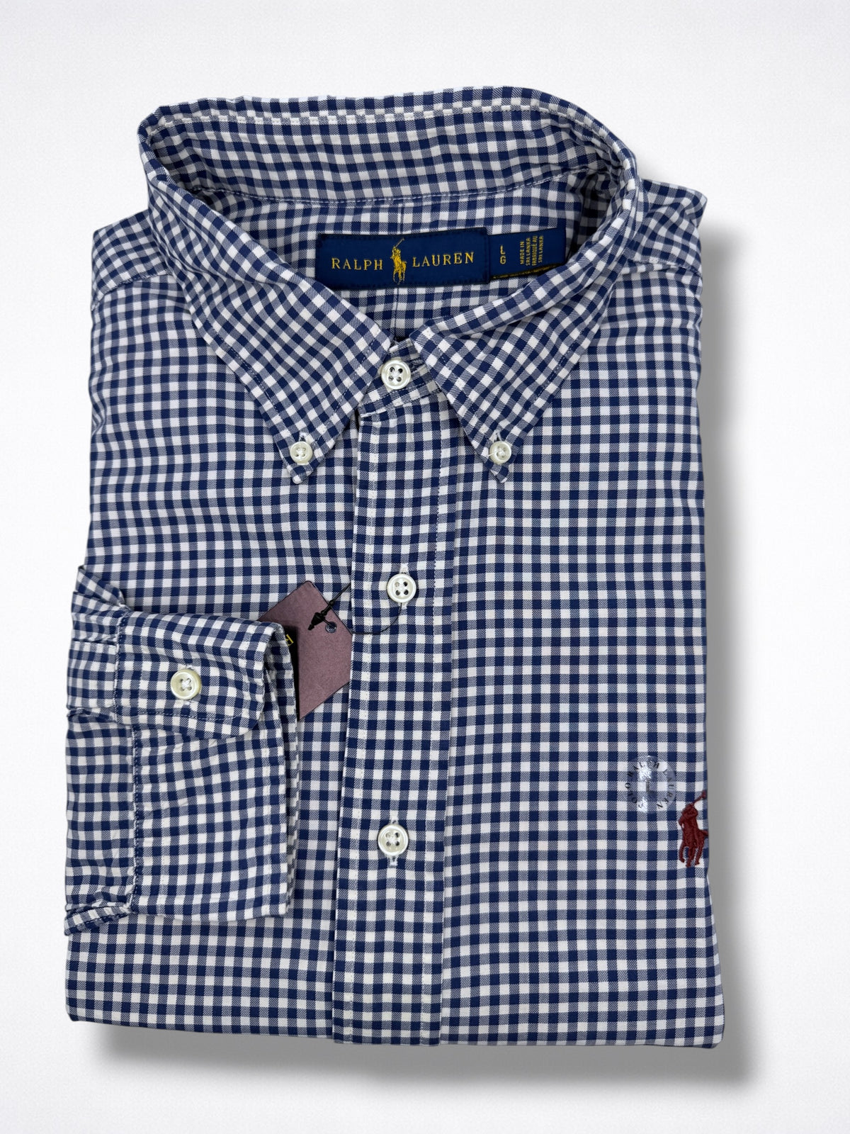 Camisa Polo Ralph Lauren Classic Fit manga larga talla L