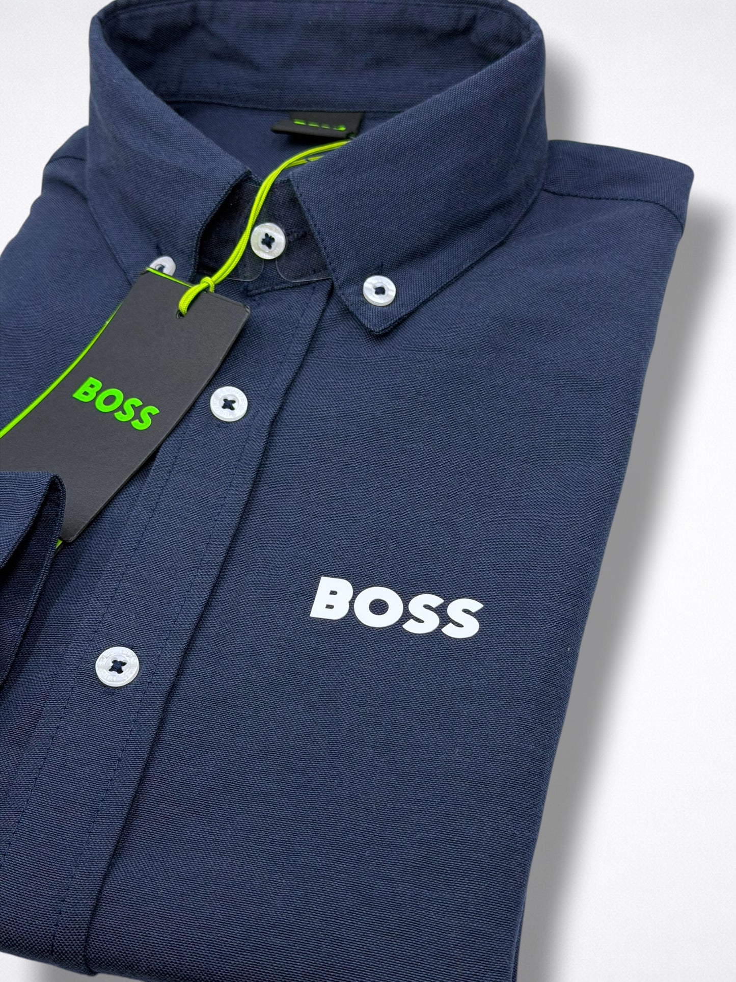 Camisa Boss Slim Fit Manga Larga Talla M