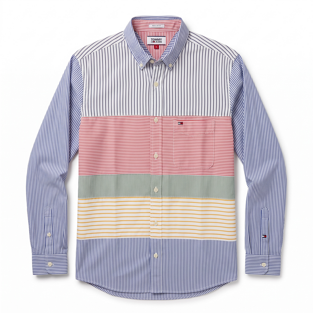Camisa Tommy Hilfiger Classic Fit manga larga talla L