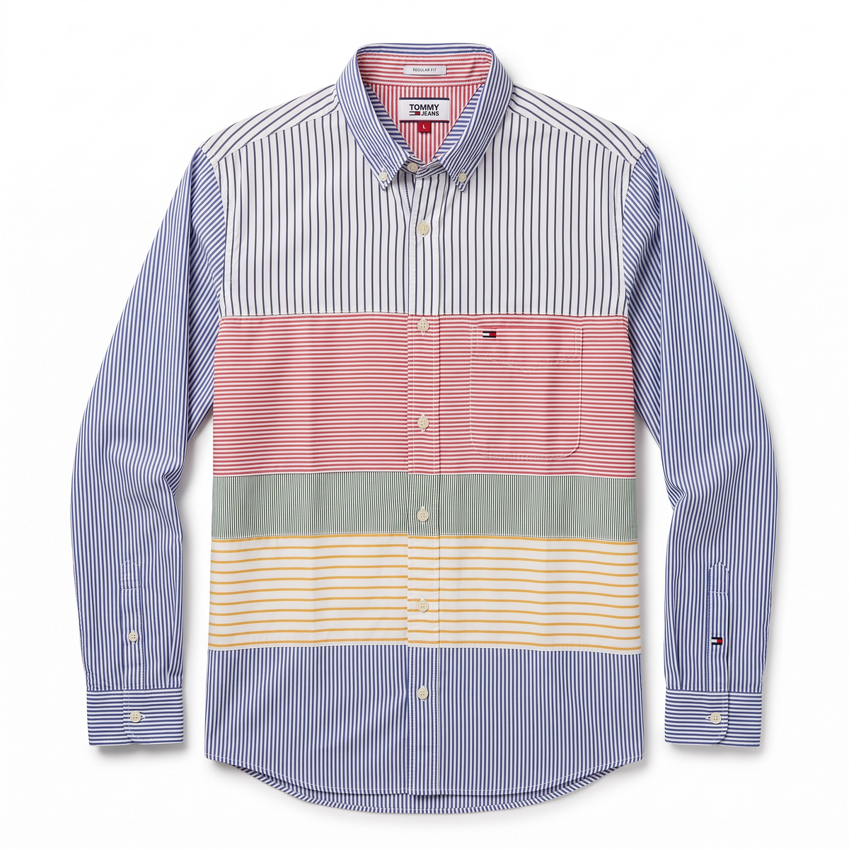 Camisa Tommy Hilfiger Classic Fit manga larga talla L