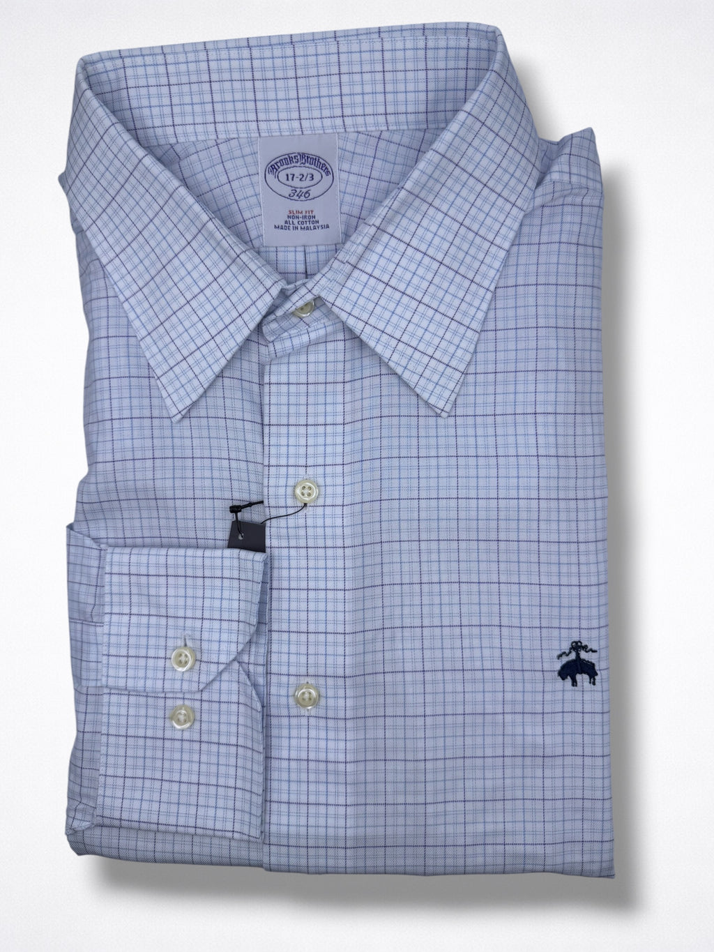 Camisa Brooks Brothers Slim Fit Manga Larga Talla XL