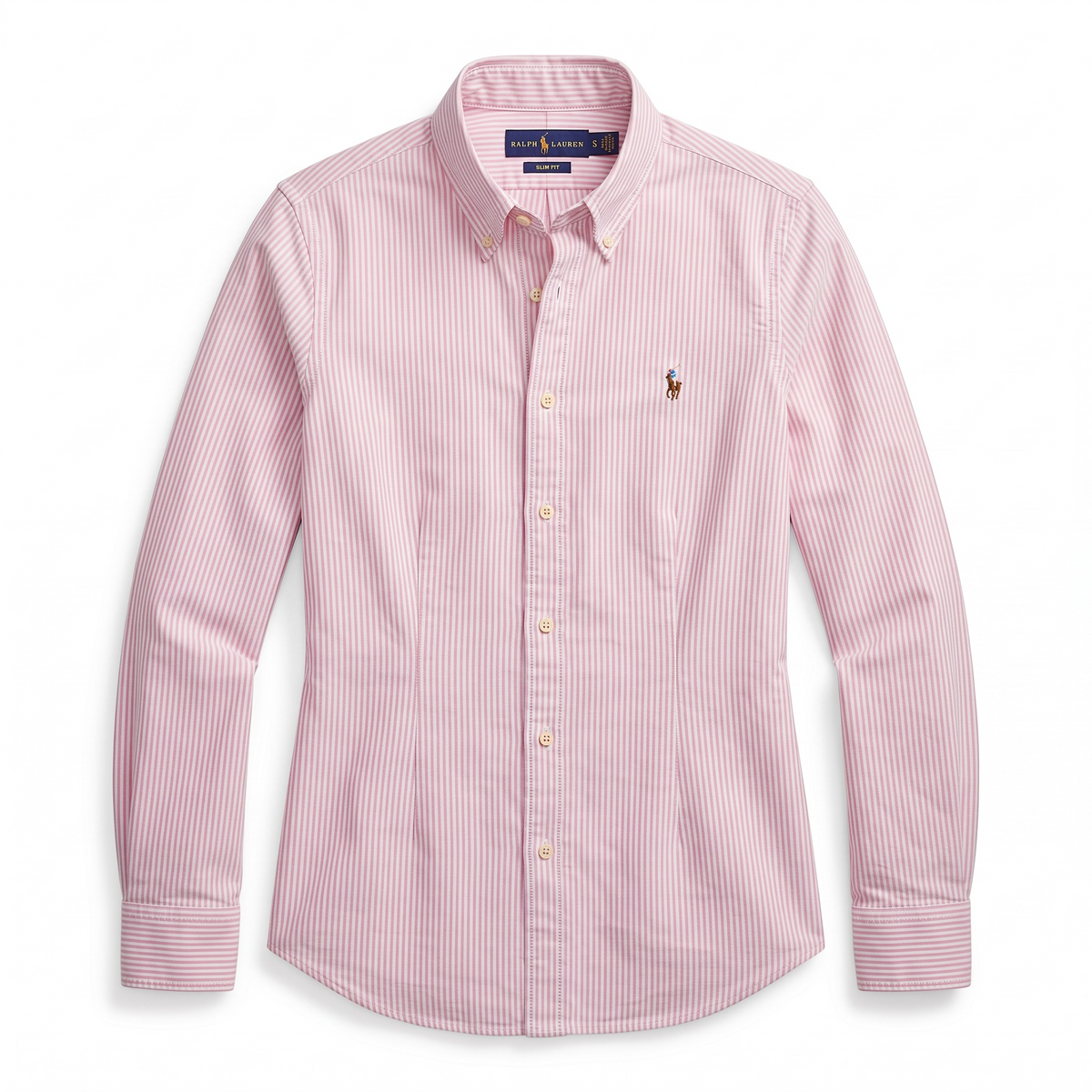 Camisa para Dama Polo Ralph Lauren Slim Fit manga larga talla L