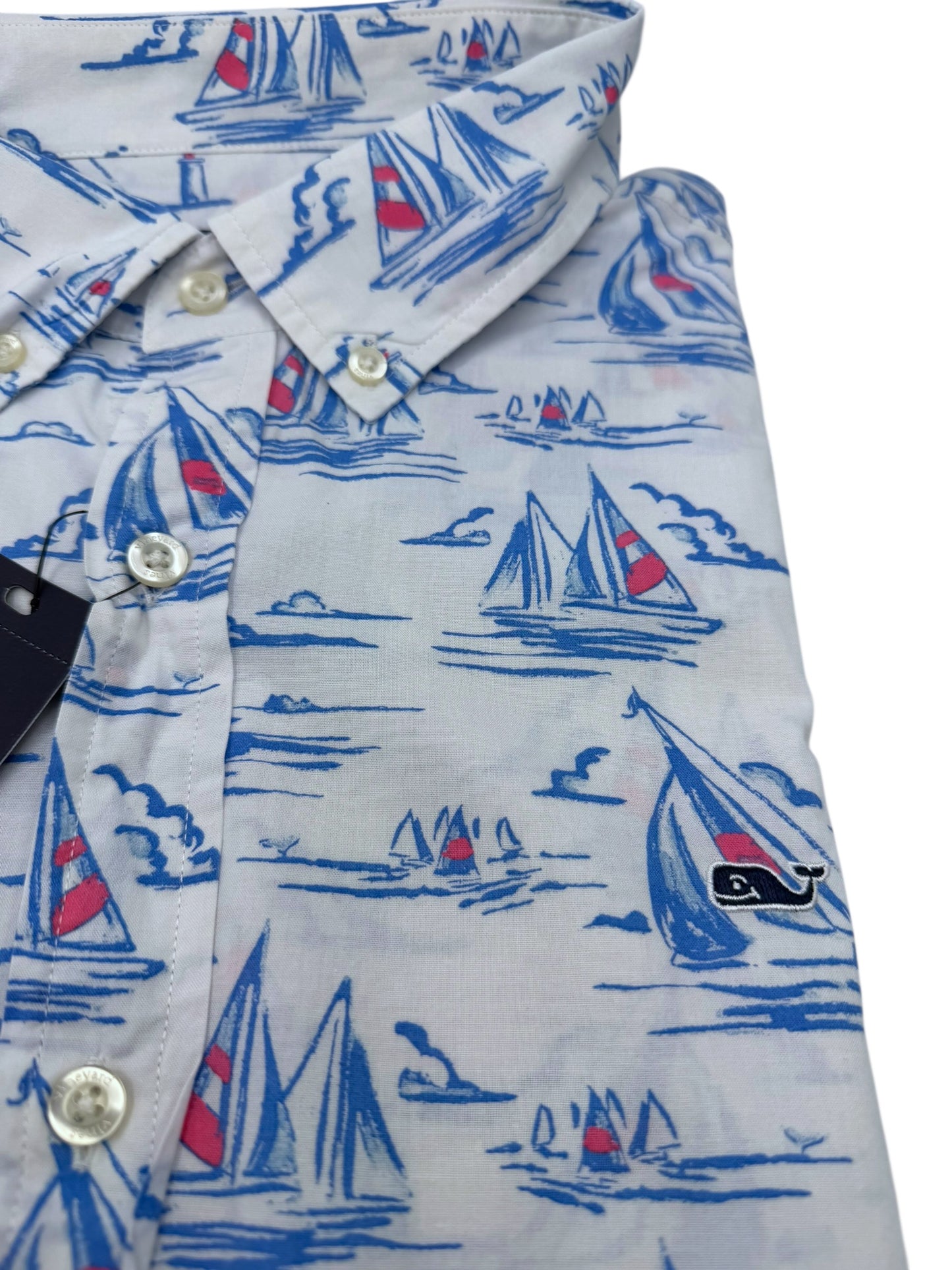 Camisa Vineyard Vines Classic Fit Manga Corta Talla XXL