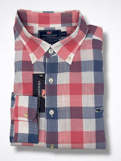 Camisa Vineyard Vines Slim Fit Manga Larga Talla XL