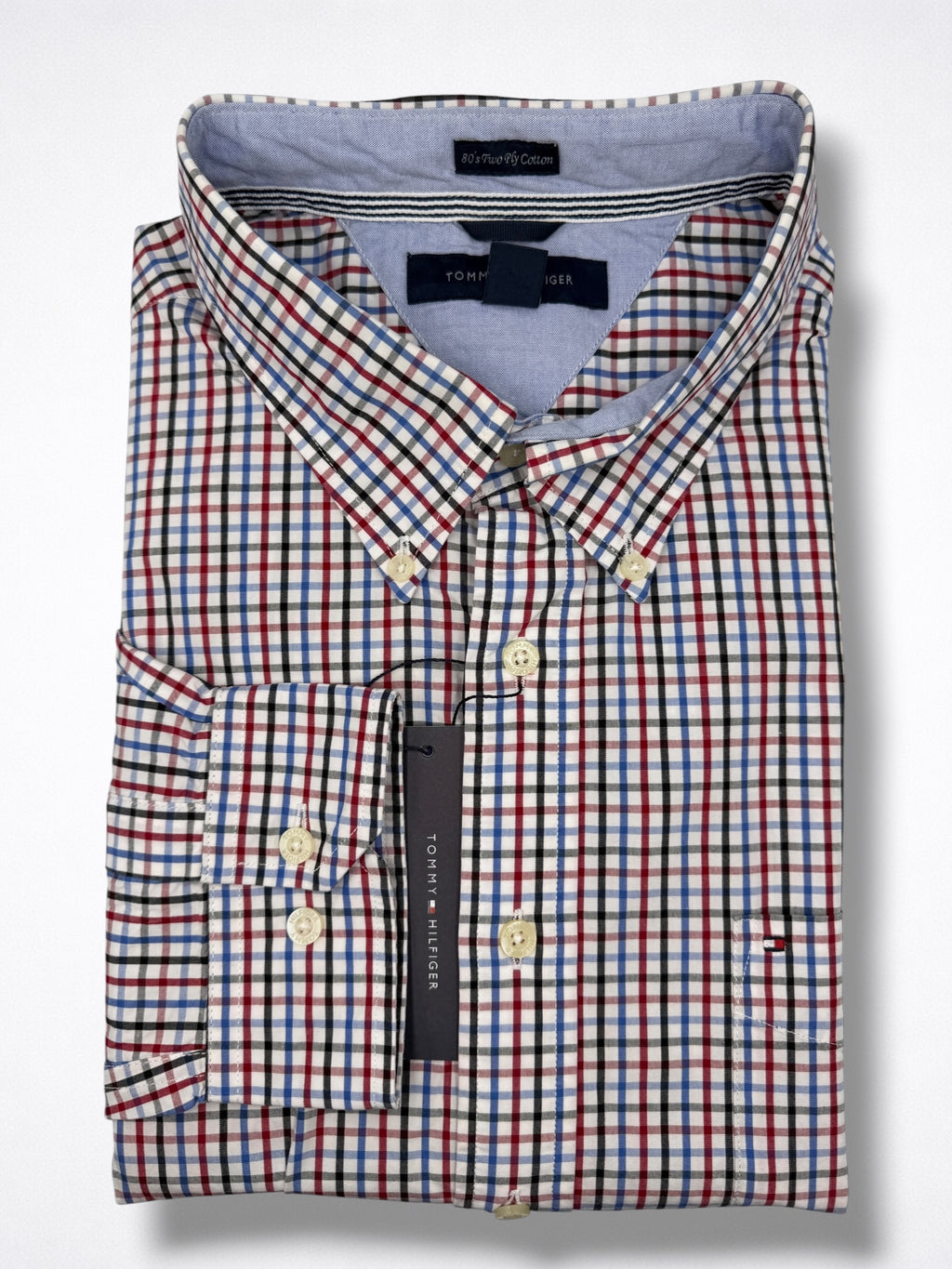 Camisa Tommy Hilfiger Classic Fit manga larga talla XXL
