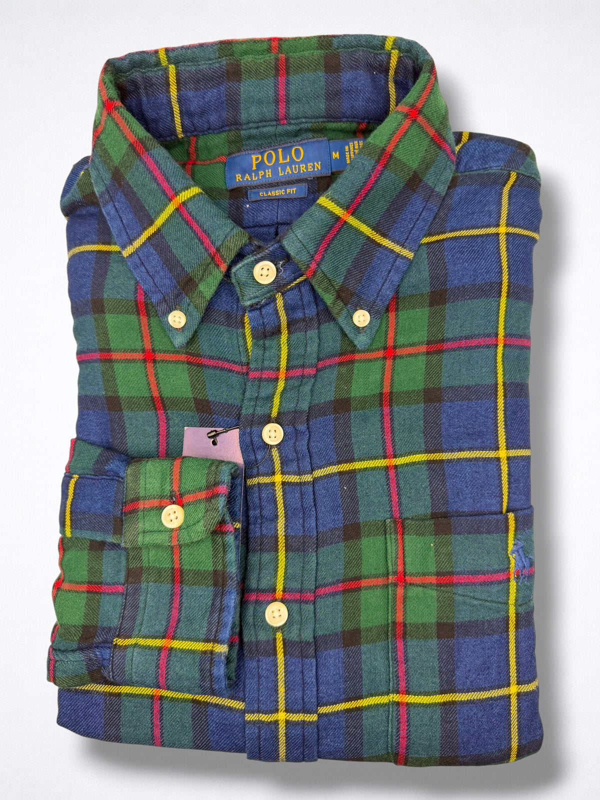 Camisa Polo Ralph Lauren Classic Fit Manga Larga Talla M