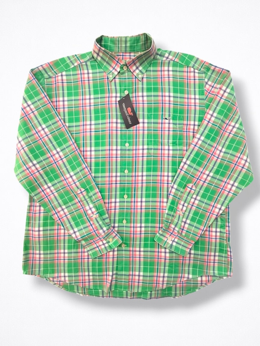 Camisa Vineyard Vines Classic Fit Manga Larga Talla XL