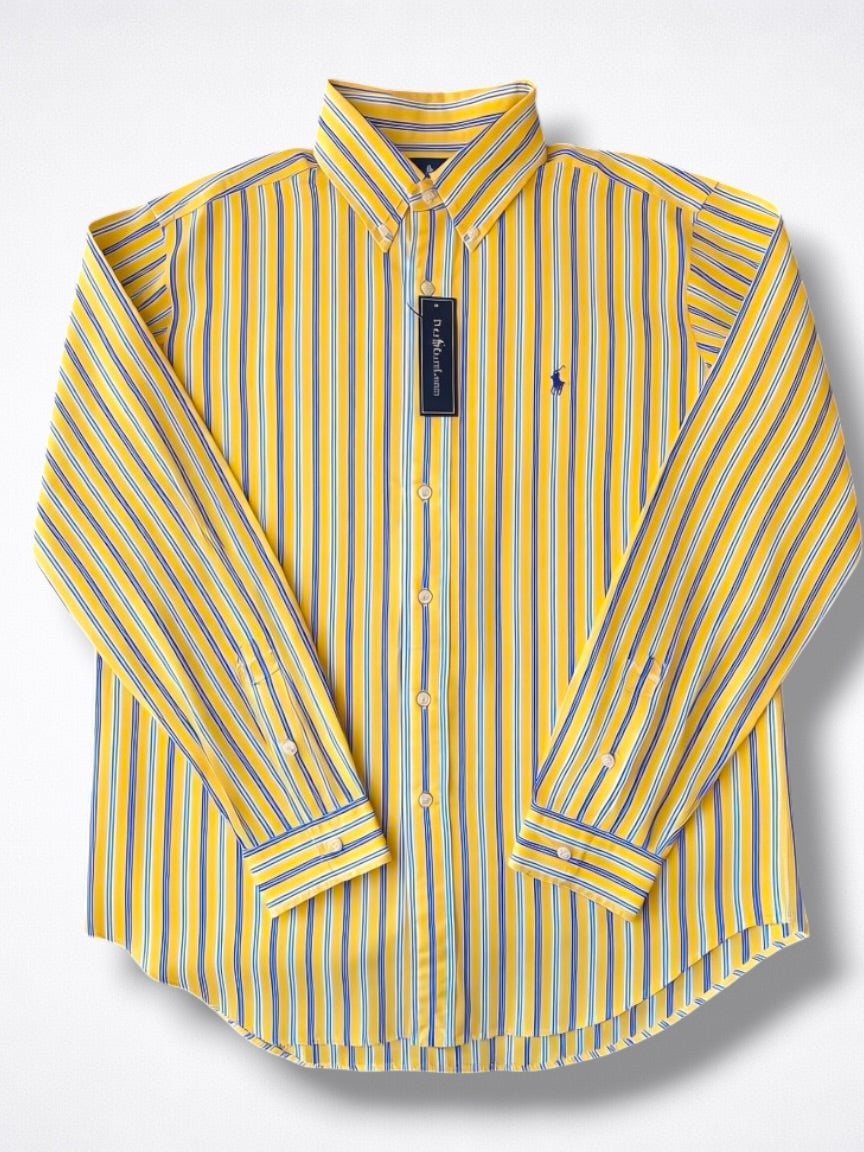 Camisa Polo Ralph Lauren Classic Fit Manga Larga Talla L