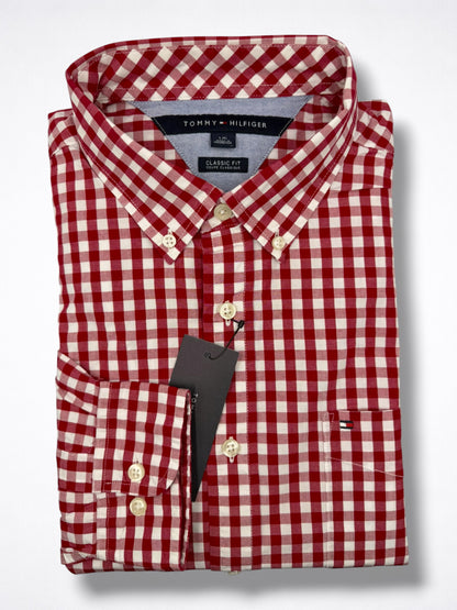 Camisa Tommy Hilfiger Classic Fit Manga Larga Talla L