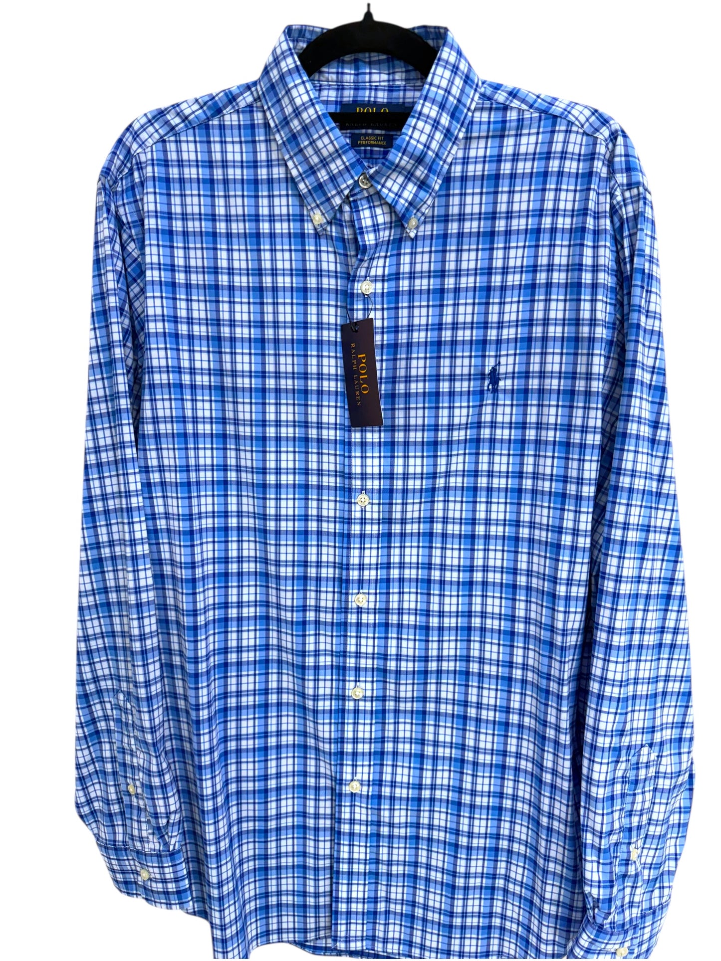 Camisa Polo Ralph Lauren Classic Fit Manga Larga Talla L