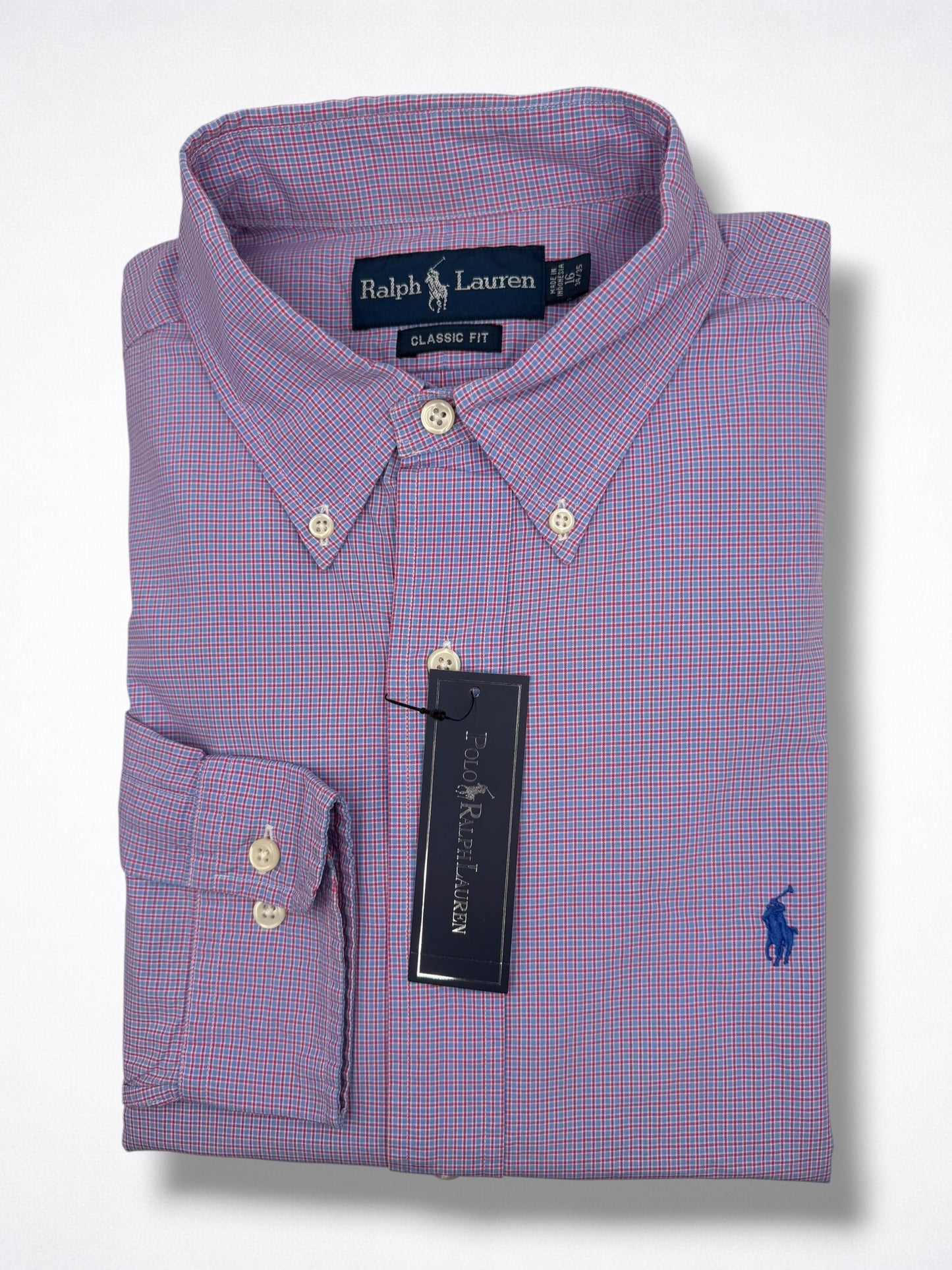 Camisa Polo Ralph Lauren Classic Fit Manga Larga Talla L