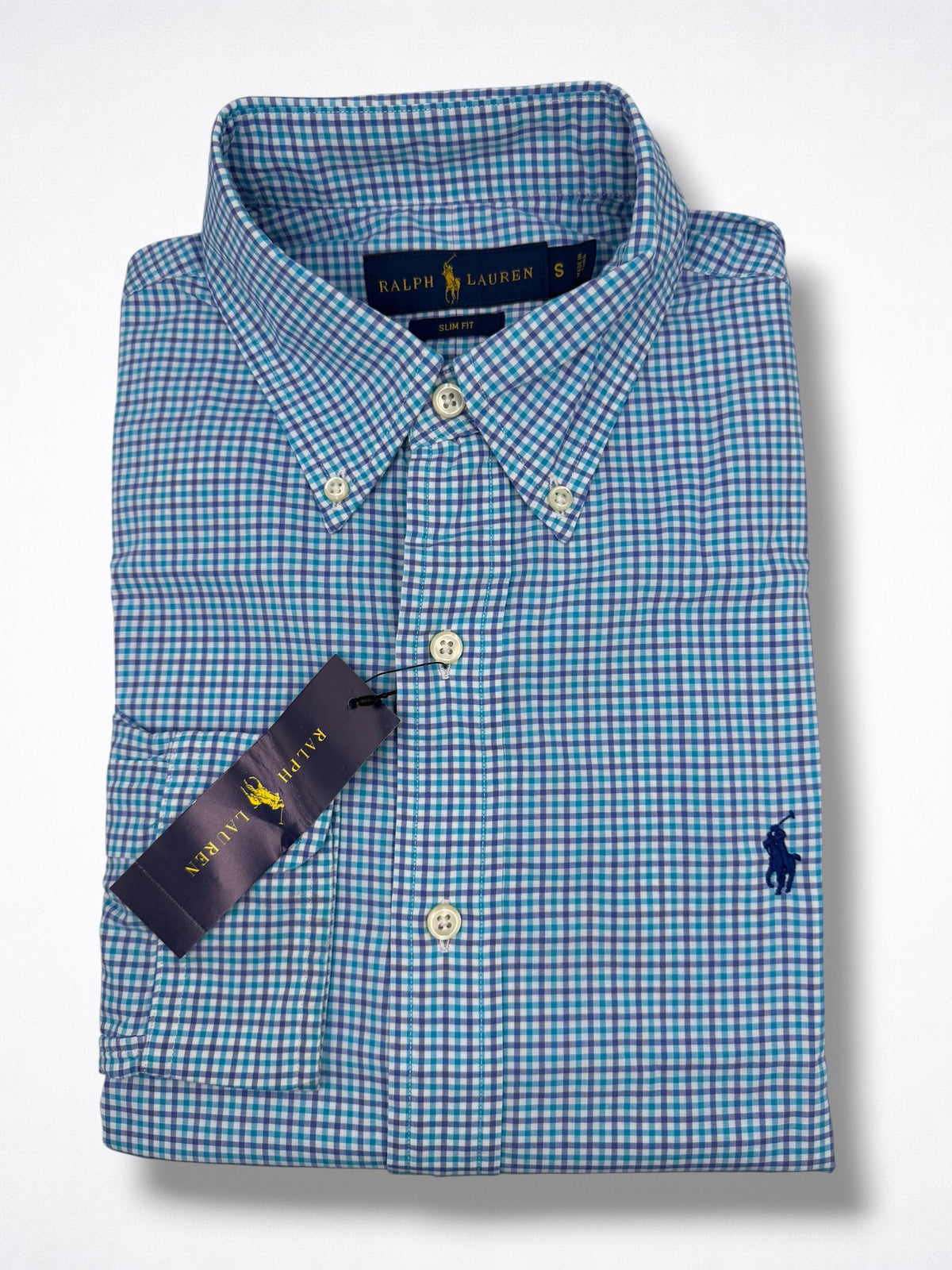 Camisa Polo Ralph Lauren Slim Fit Manga Larga Talla S