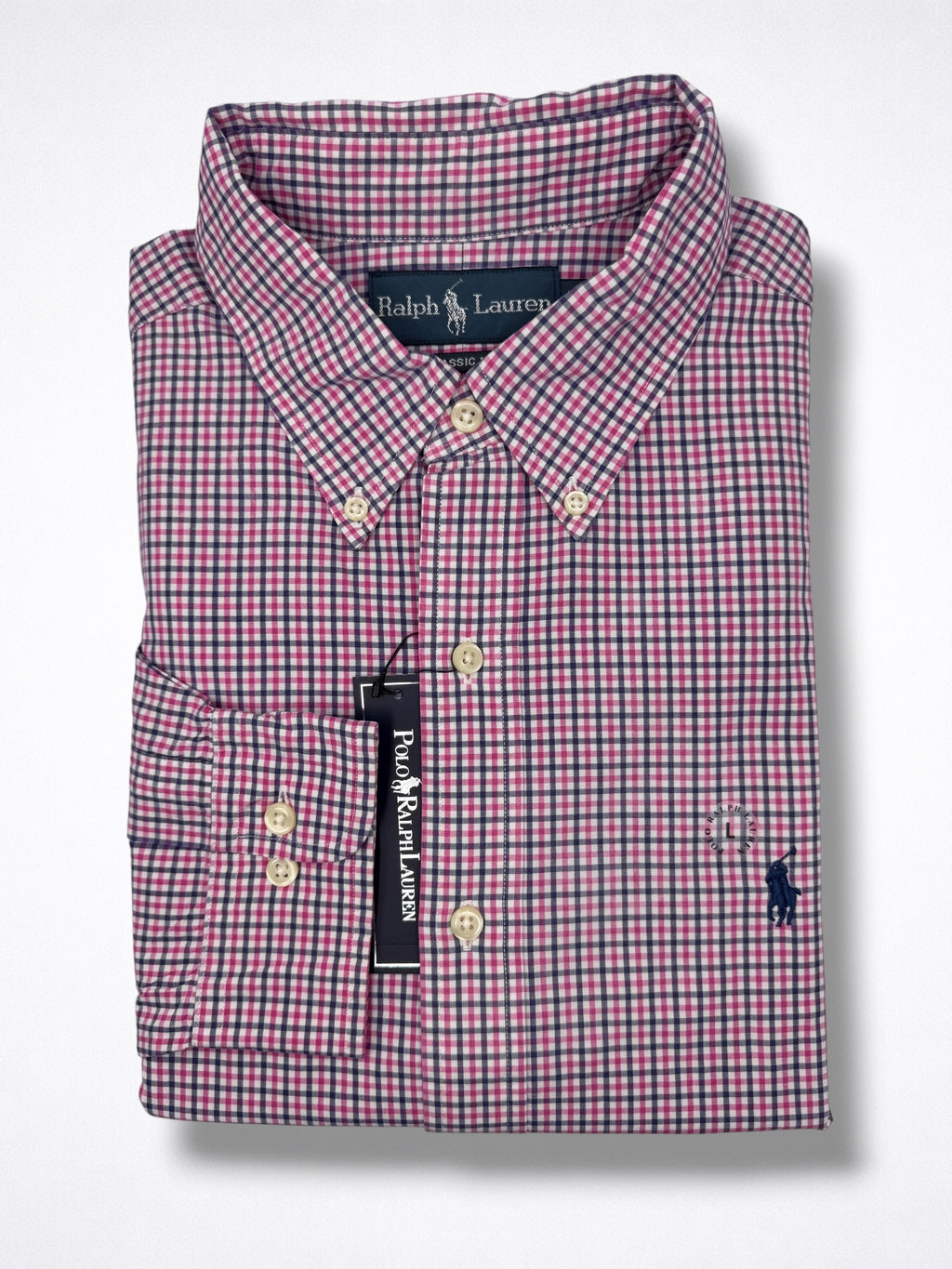 Camisa Polo Ralph Lauren Classic Fit manga larga talla L