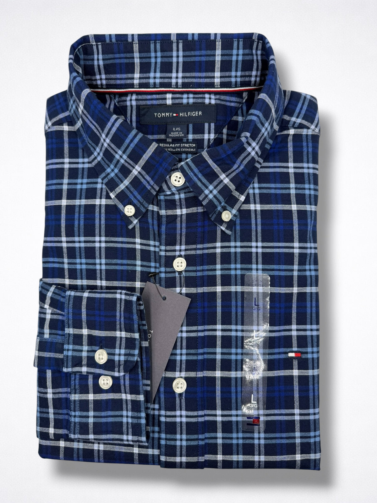 Camisa Tommy Hilfiger Classic Fit Manga Larga Talla L
