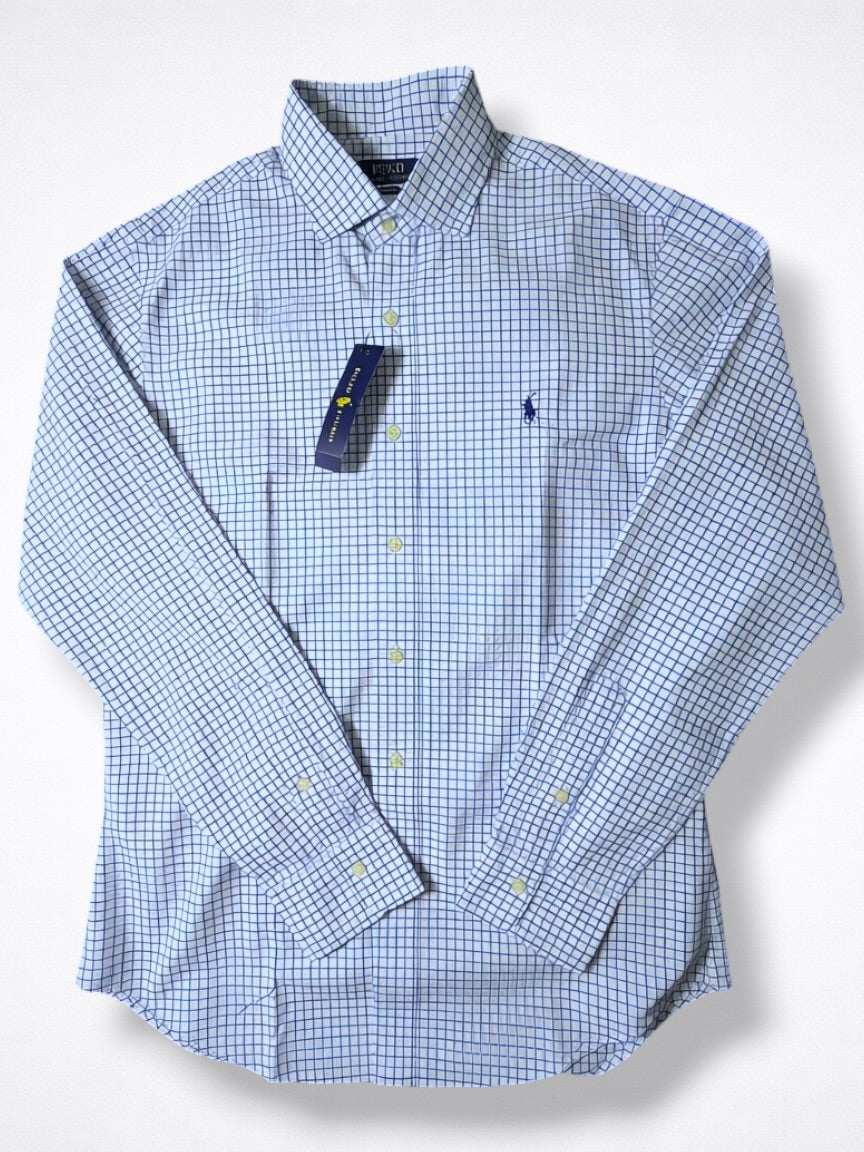 Camisa Polo Ralph Lauren Slim Fit Manga Larga Talla M