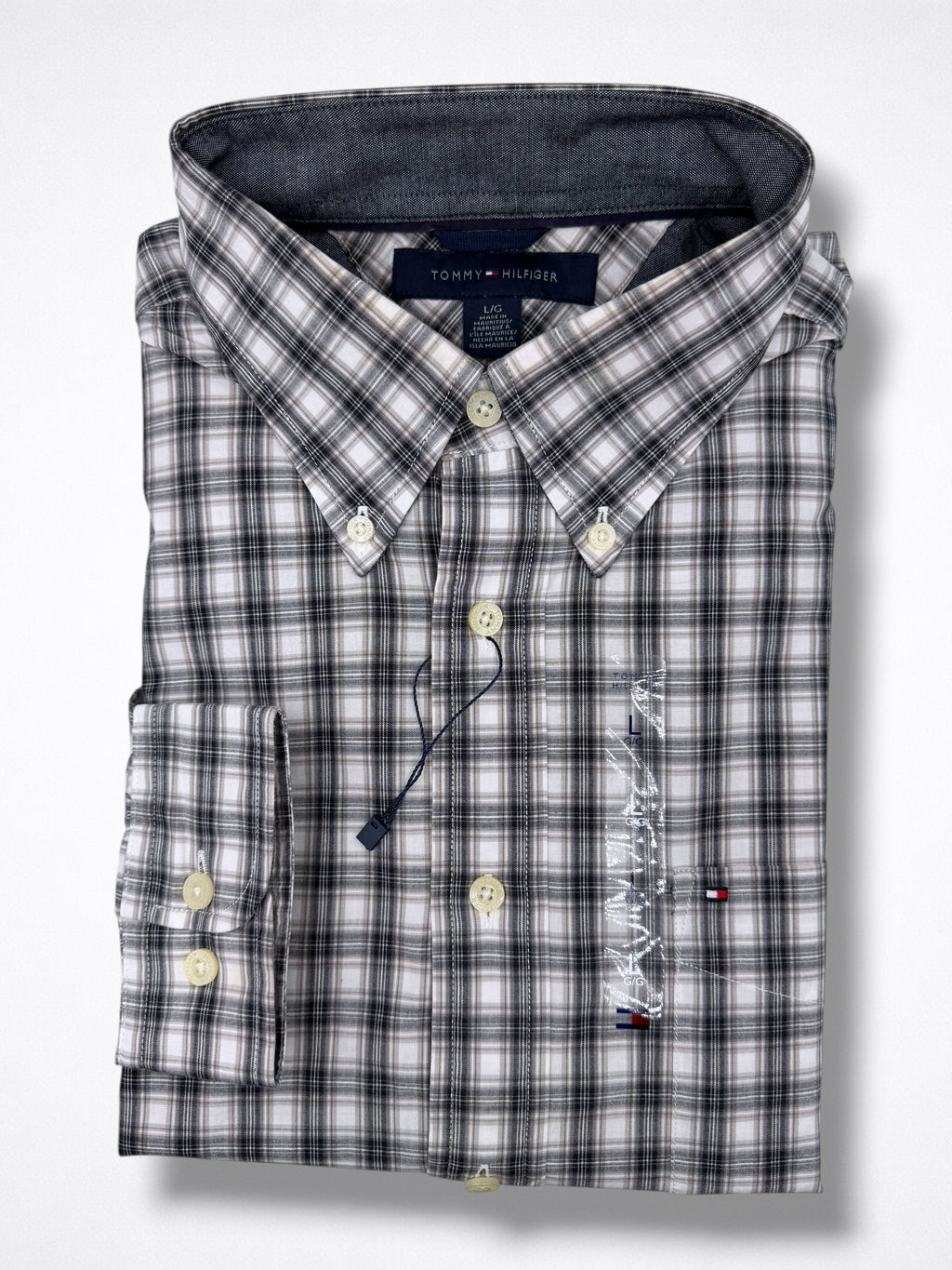 Camisa Tommy Hilfiger Classic Fit Manga Larga Talla L