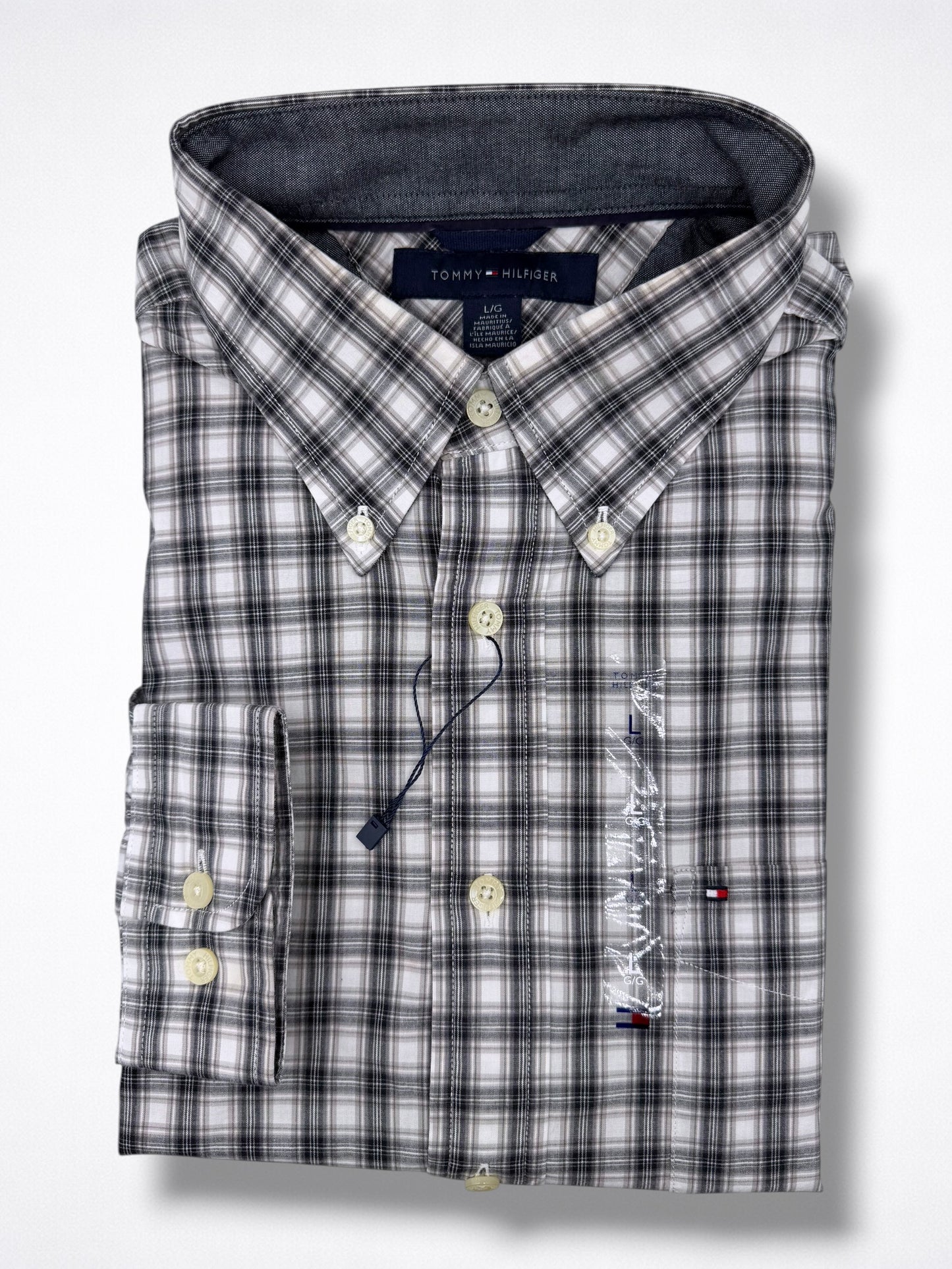 Camisa Tommy Hilfiger Classic Fit Manga Larga Talla L