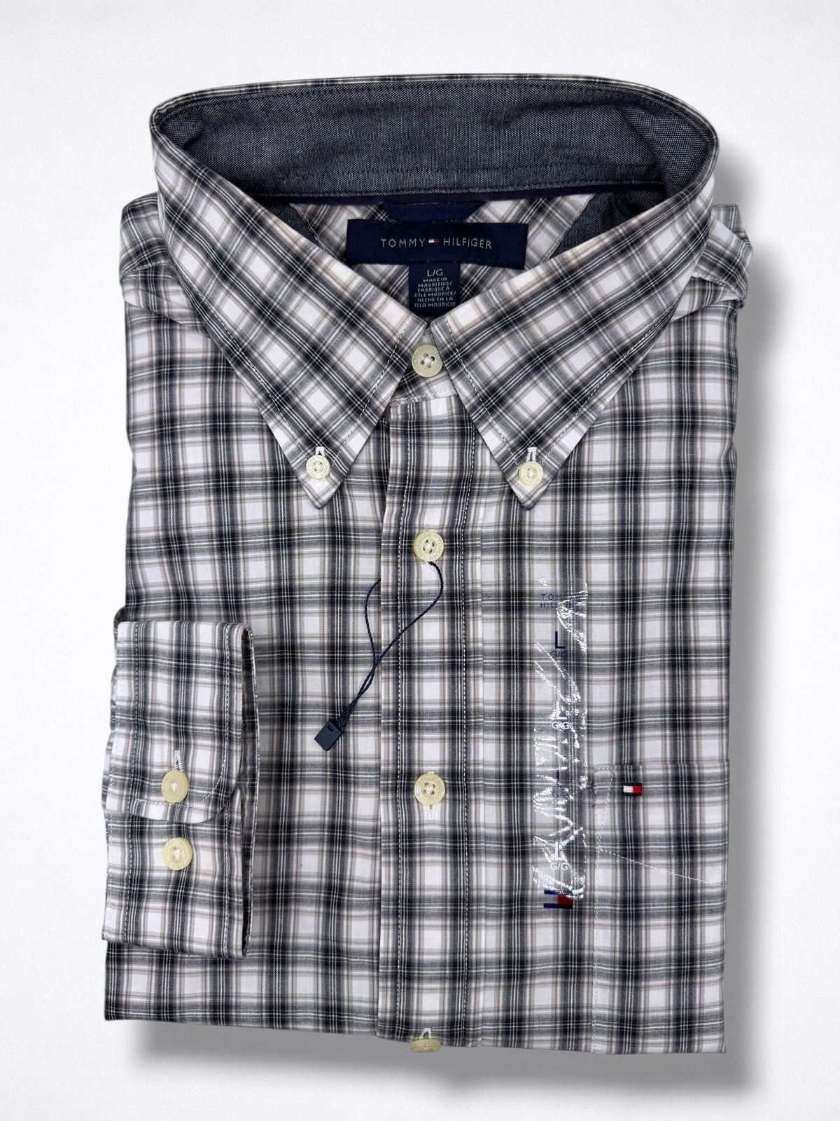 Camisa Tommy Hilfiger Classic Fit Manga Larga Talla L