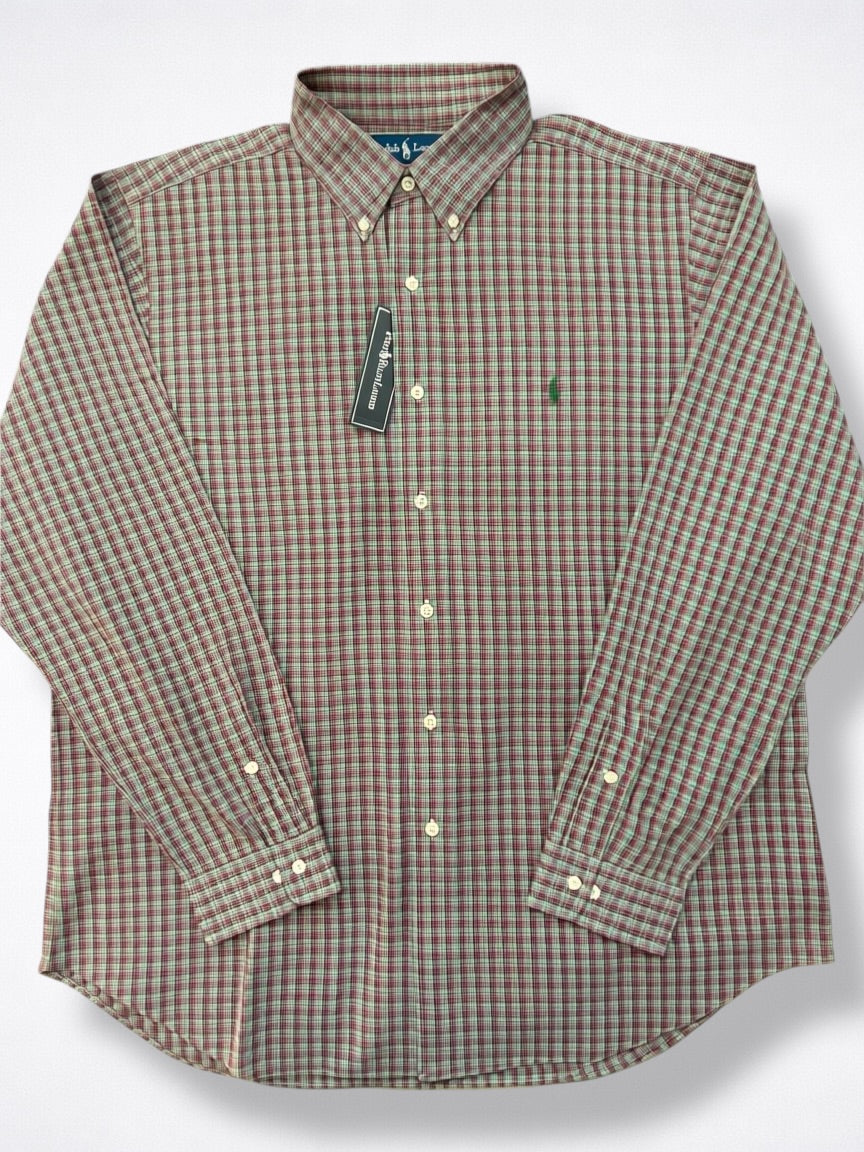Camisa Polo Ralph Lauren Classic Fit Manga Larga Talla XL