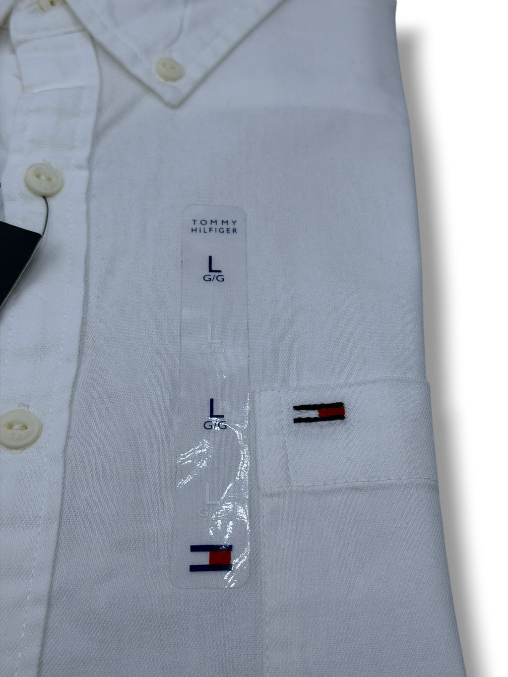 Camisa Tommy Hilfiger Classic Fit Manga Larga Talla L