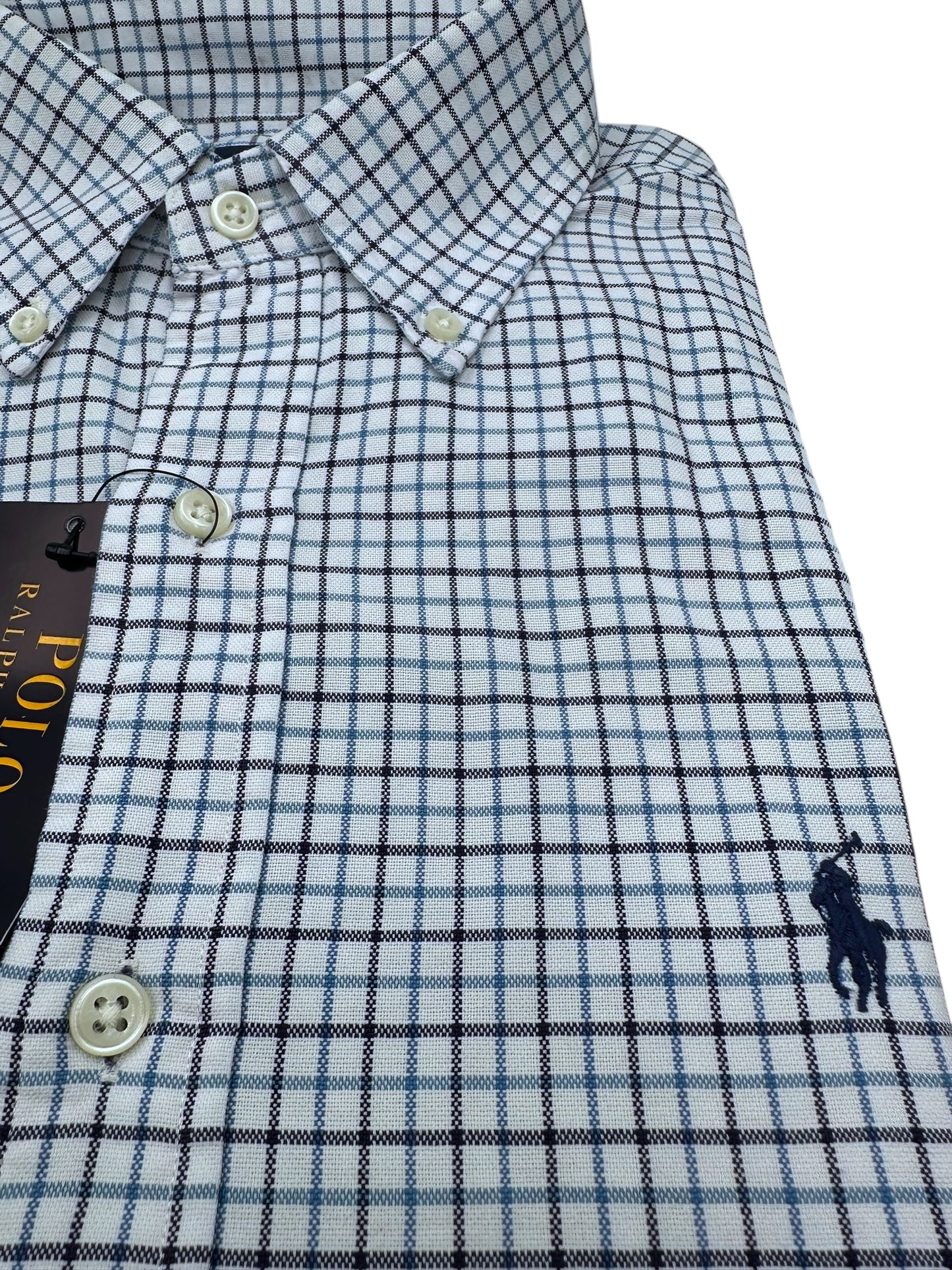 Camisa Polo Ralph Lauren Custom Fit Manga Larga Talla M