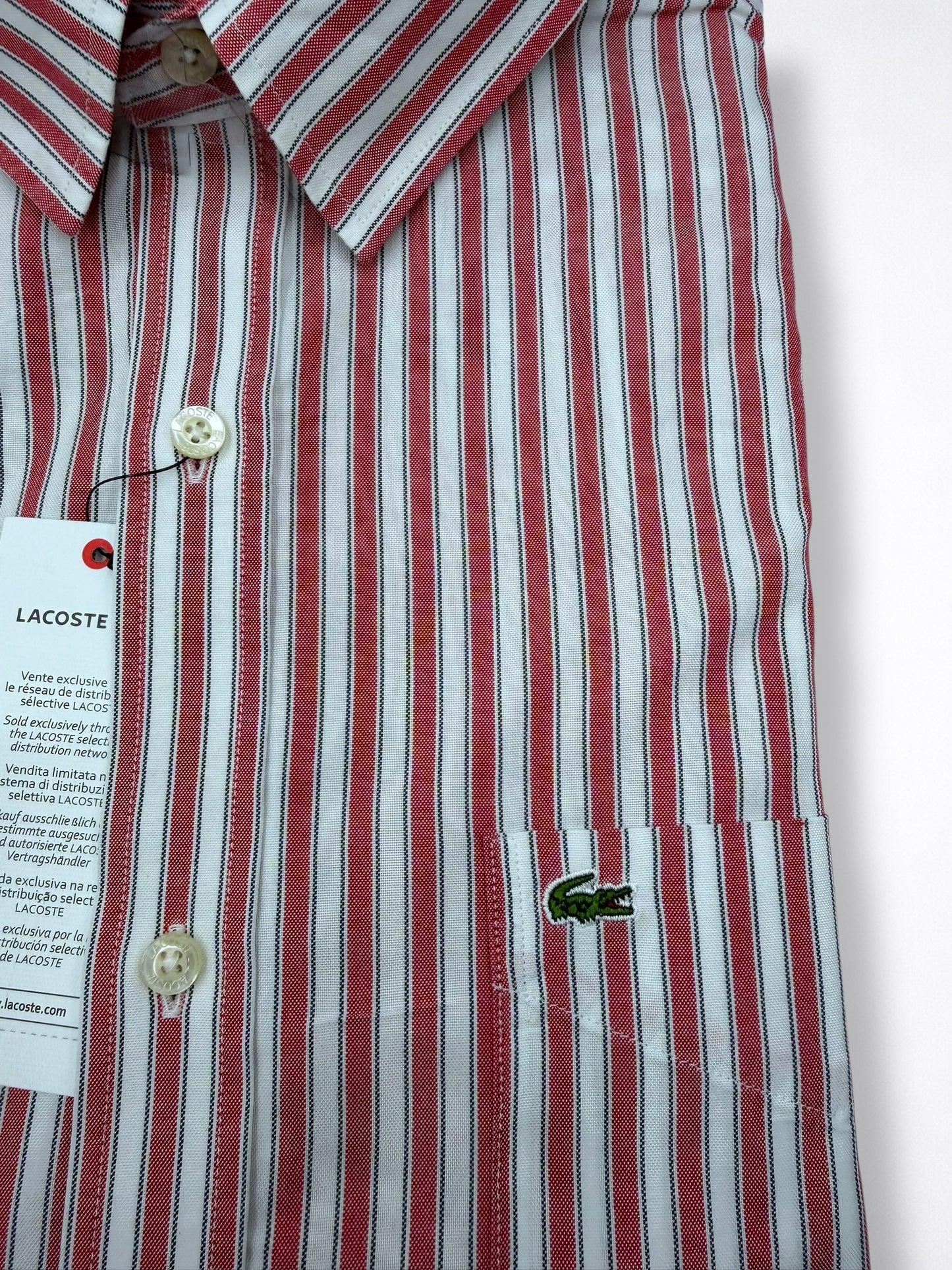 Camisa Lacoste Classic Fit Manga Larga Talla L