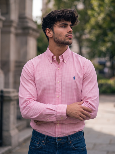 Camisa Polo Ralph Lauren Classic Fit Manga Larga Talla XXL