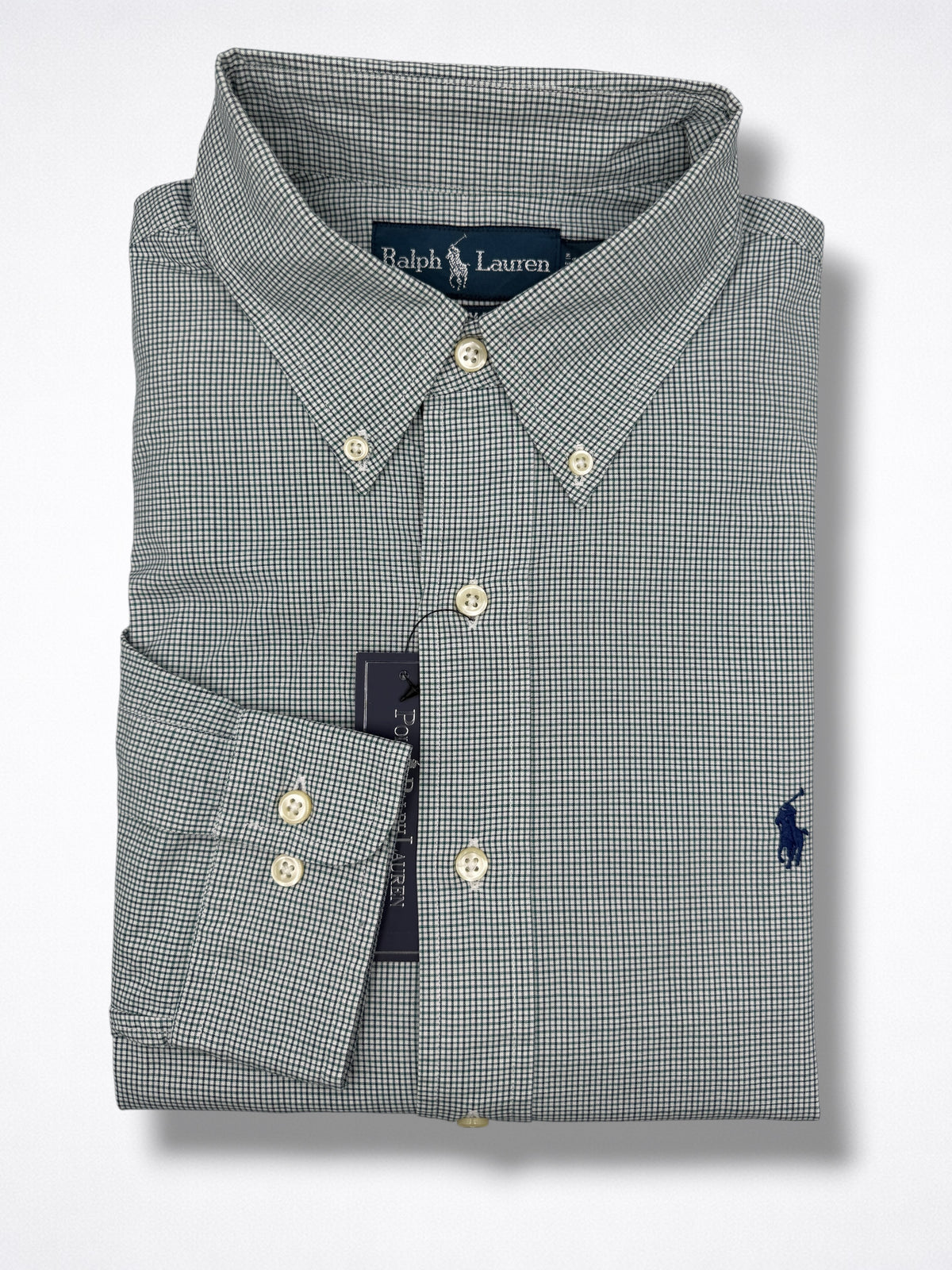 Camisa Polo Ralph Lauren Custom Fit manga larga talla M
