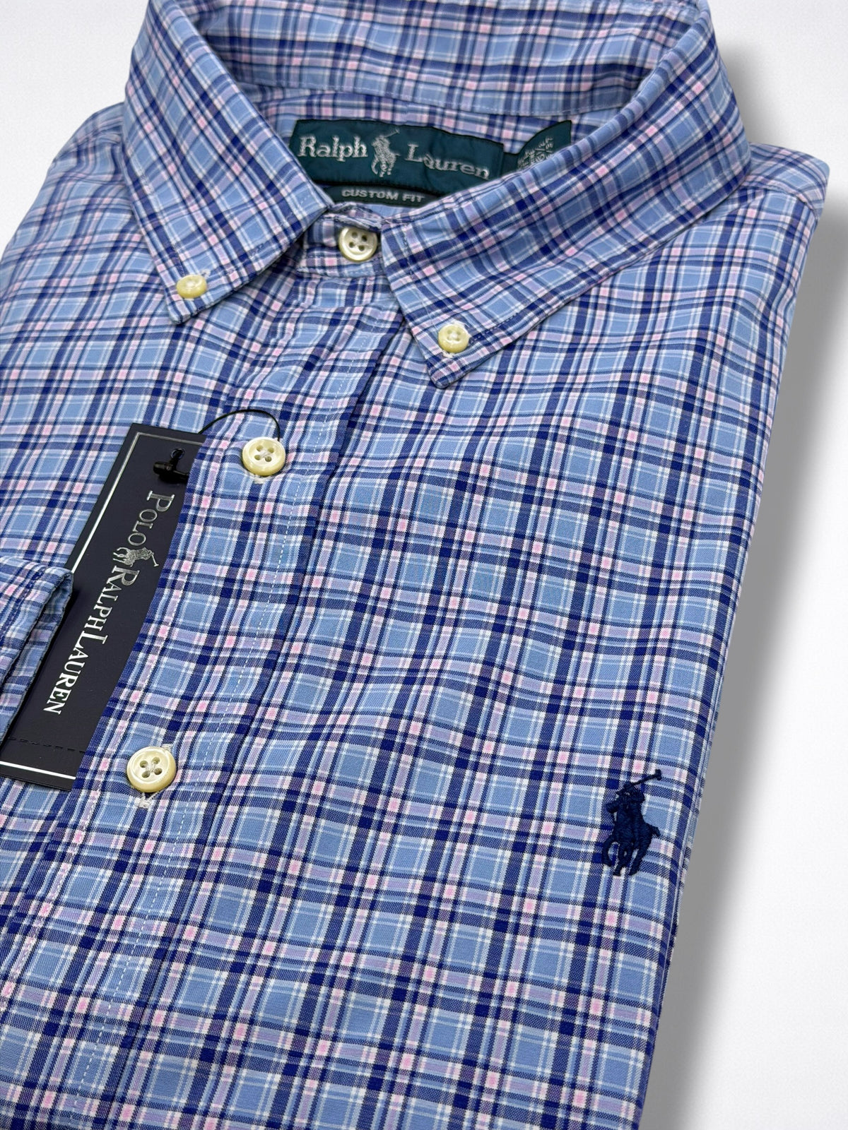 Camisa Polo Ralph Lauren 16 1/2 Custom Fit Manga Larga 36/37 Talla L