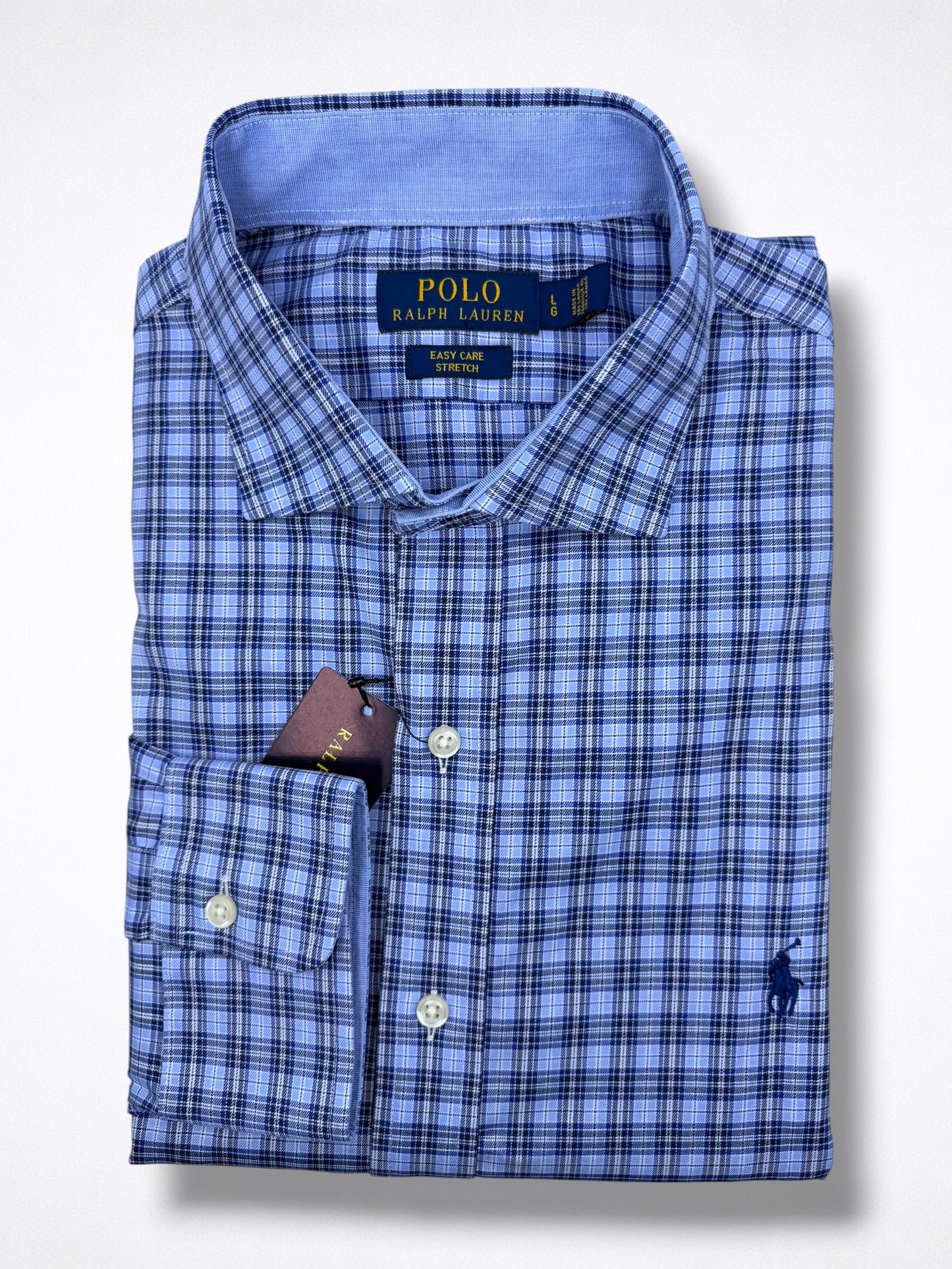 Camisa Polo Ralph Lauren Classic Fit Manga Larga Talla L