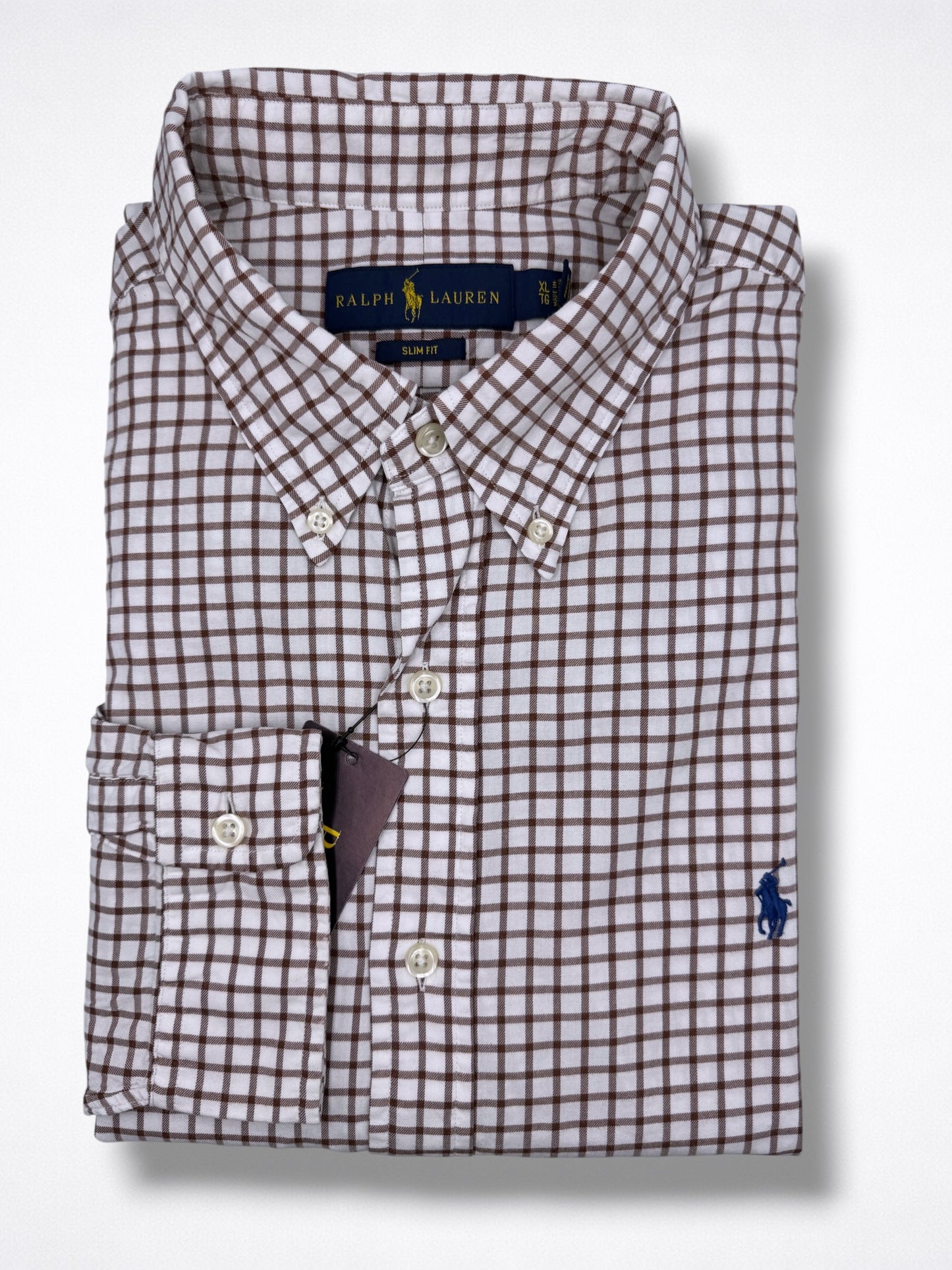 Camisa Polo Ralph Lauren Slim Fit Manga Larga Talla XL