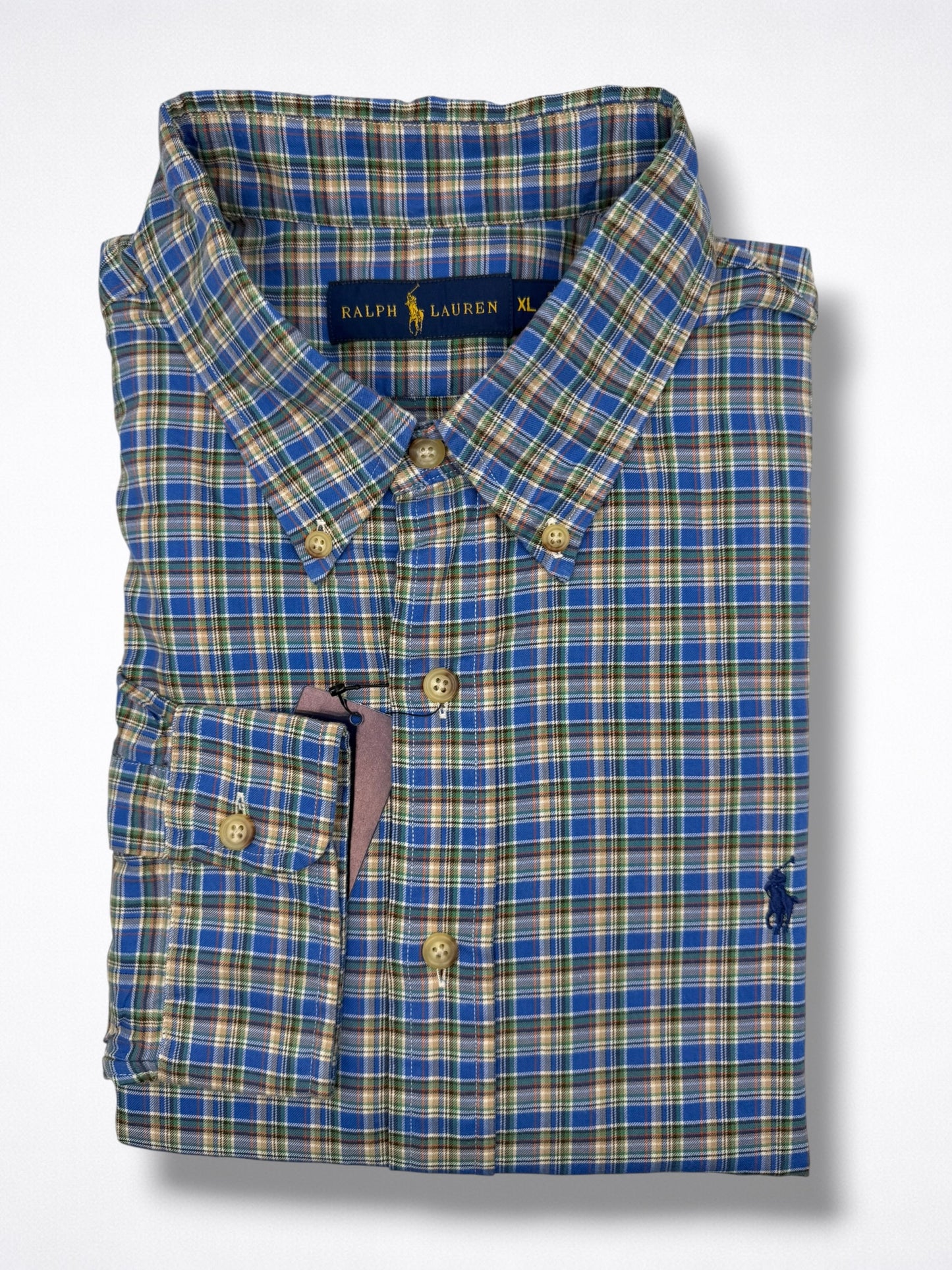 Camisa Polo Ralph Lauren Classic Fit Manga Larga Talla XL