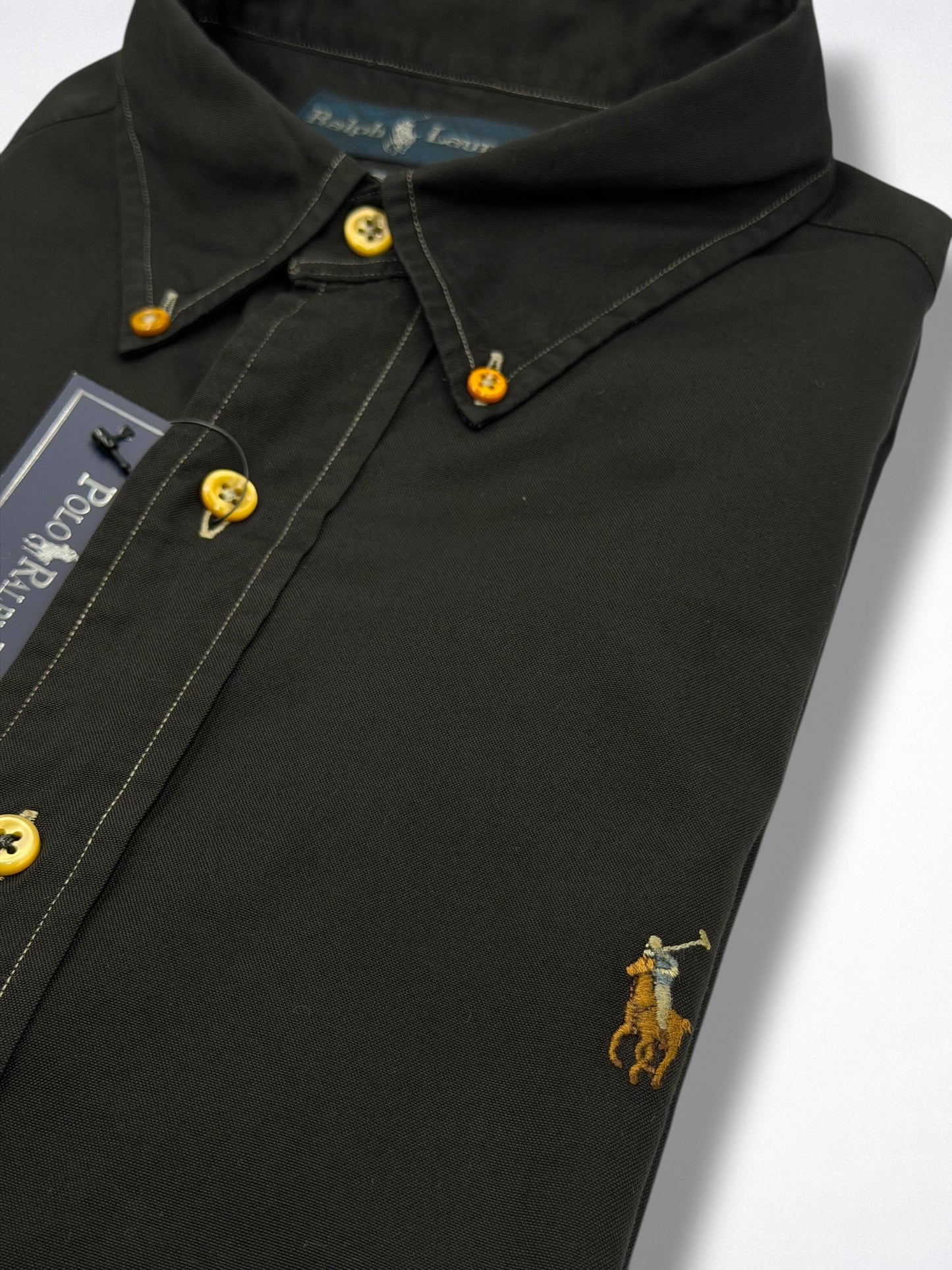 Camisa Polo Ralph Lauren Classic Fit Manga Larga Talla L